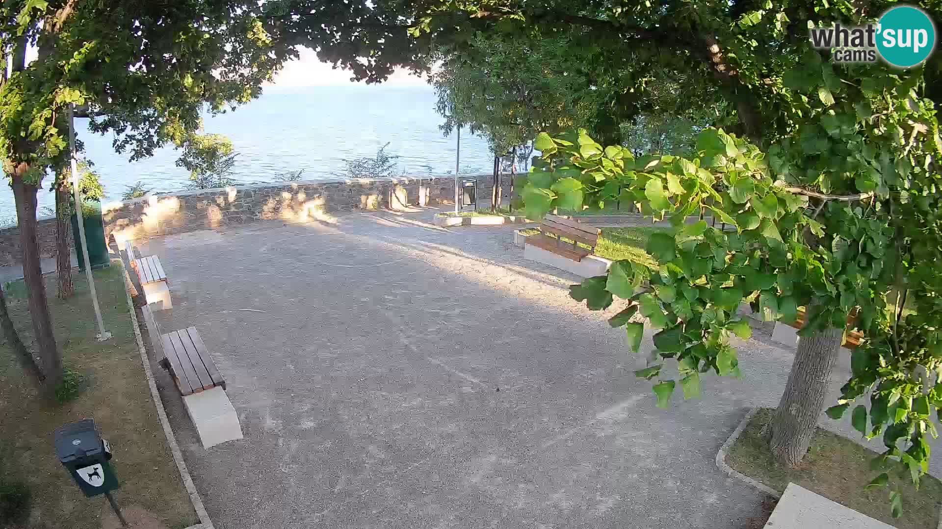 Senj Live Cam – Writers’ Park and the Velebit Channel