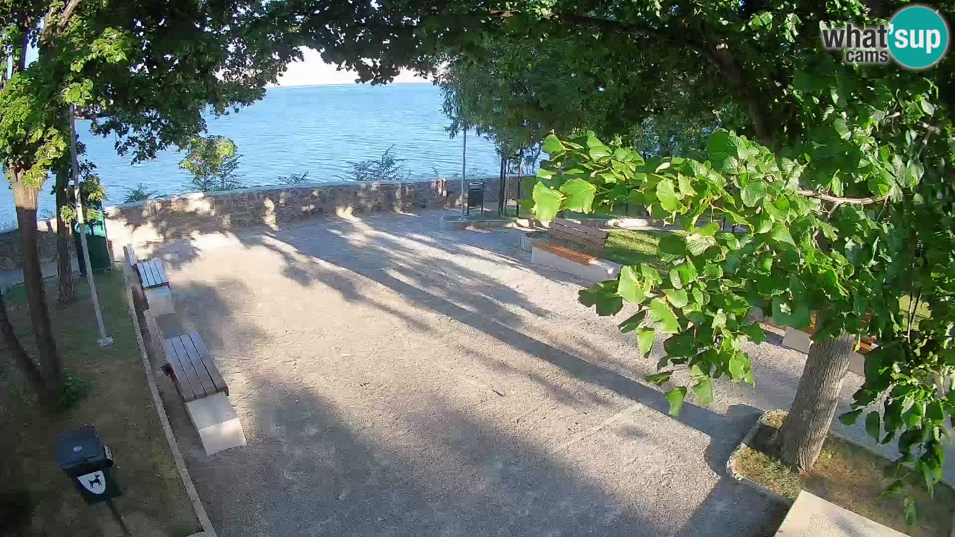 Senj Live Cam – Writers’ Park and the Velebit Channel
