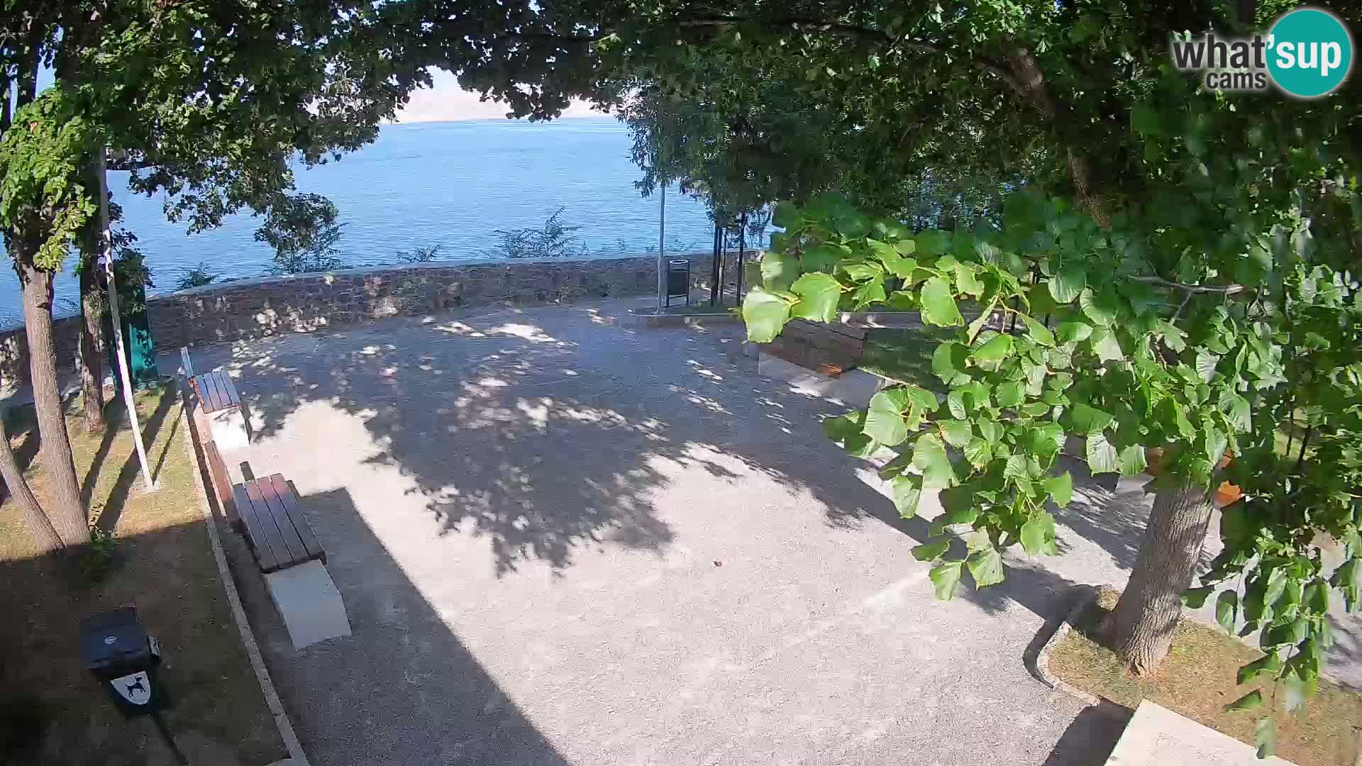 Senj Live Cam – Writers’ Park and the Velebit Channel