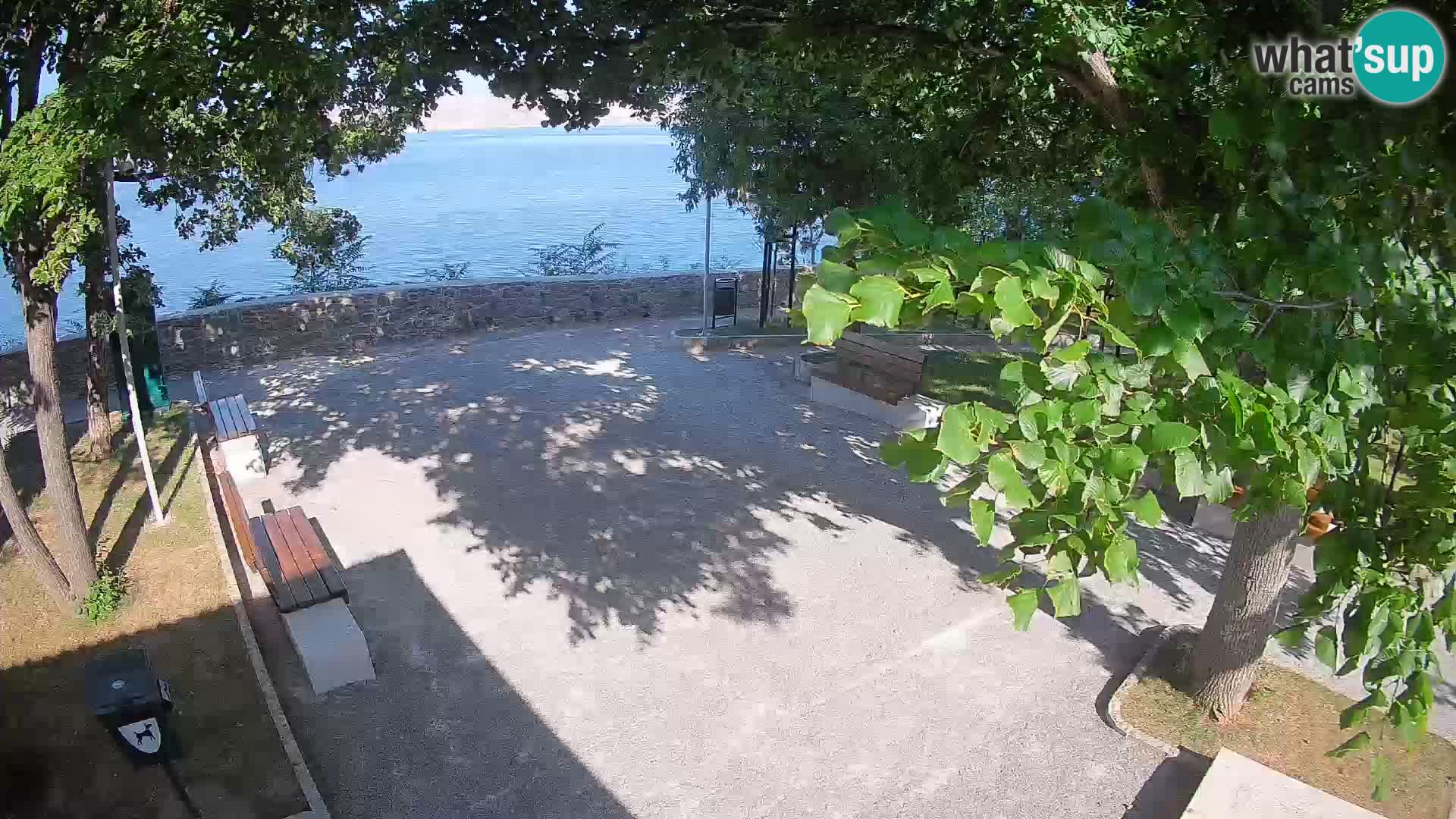 Senj Live Cam – Writers’ Park and the Velebit Channel