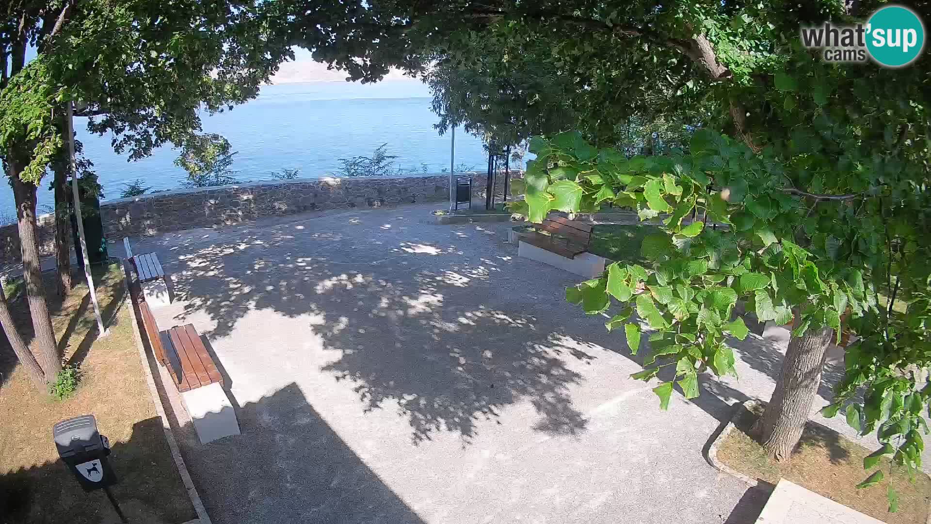 Senj Live Cam – Writers’ Park and the Velebit Channel