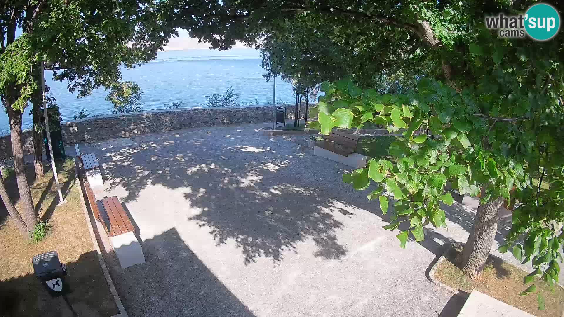Senj Live Cam – Writers’ Park and the Velebit Channel