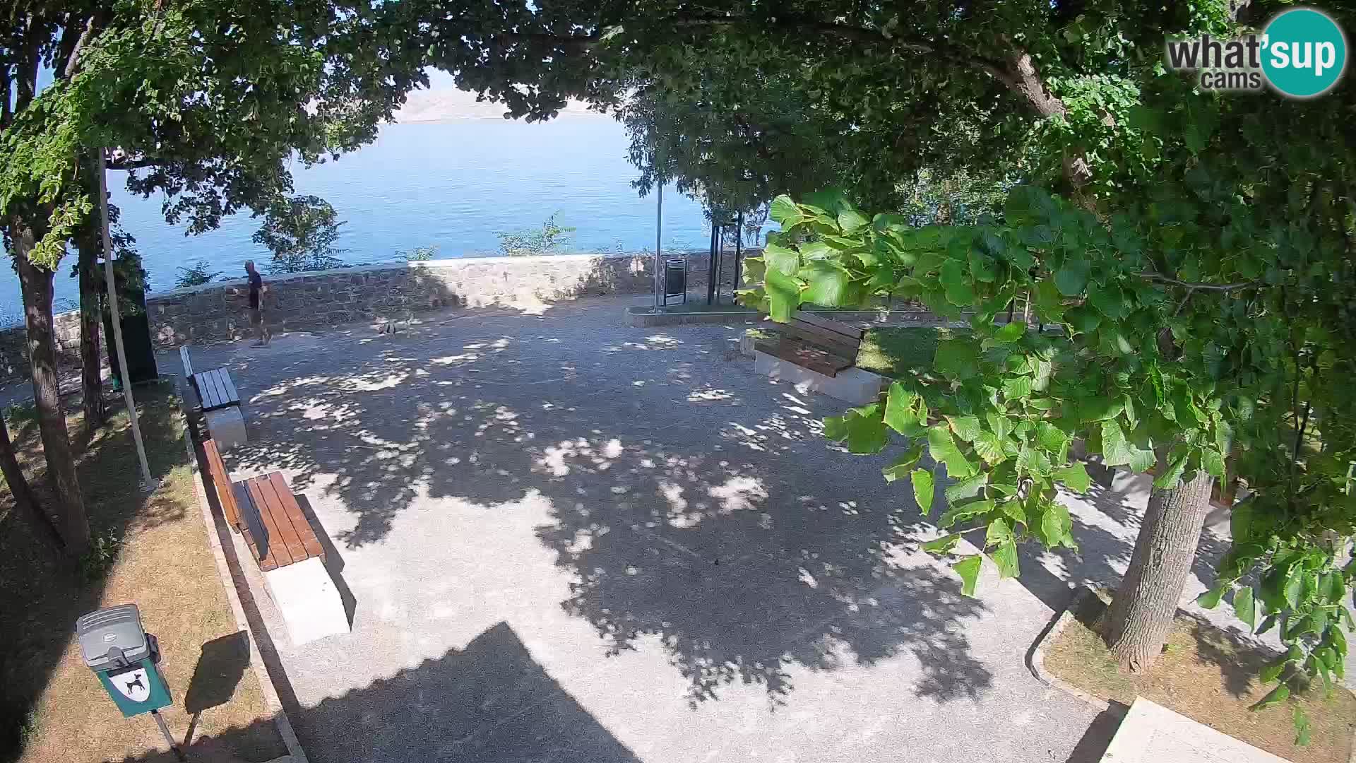 Senj Live Webcam – Schriftstellerpark und Velebit-Kanal