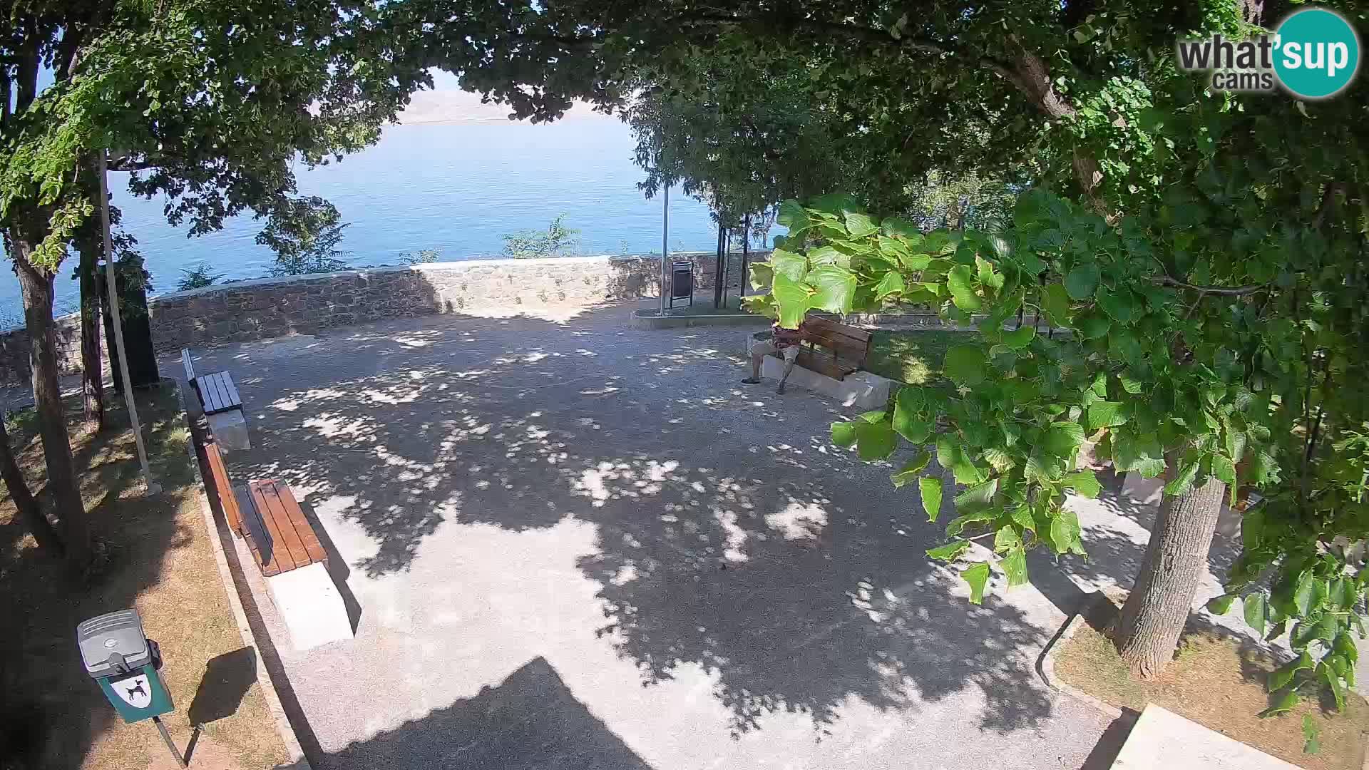 Senj Live Cam – Writers’ Park and the Velebit Channel