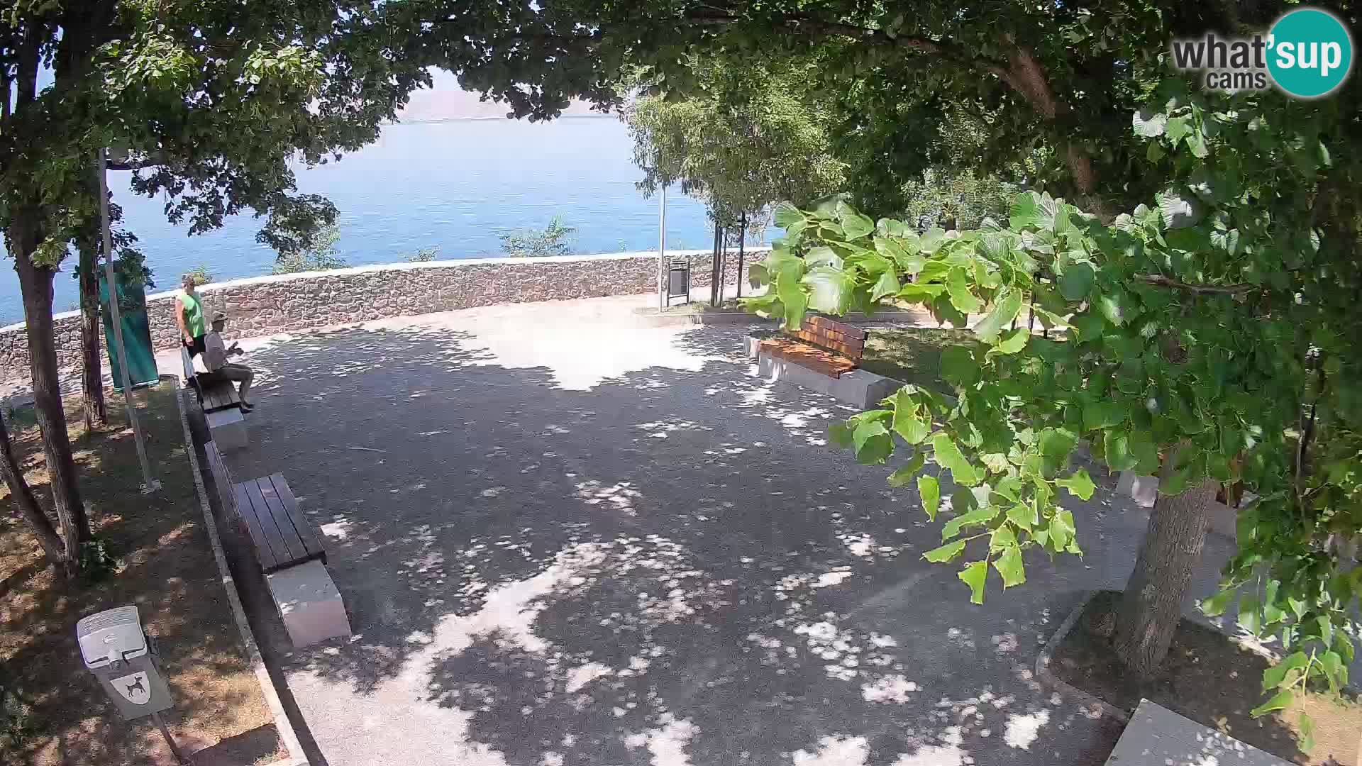 Senj Live Cam – Writers’ Park and the Velebit Channel