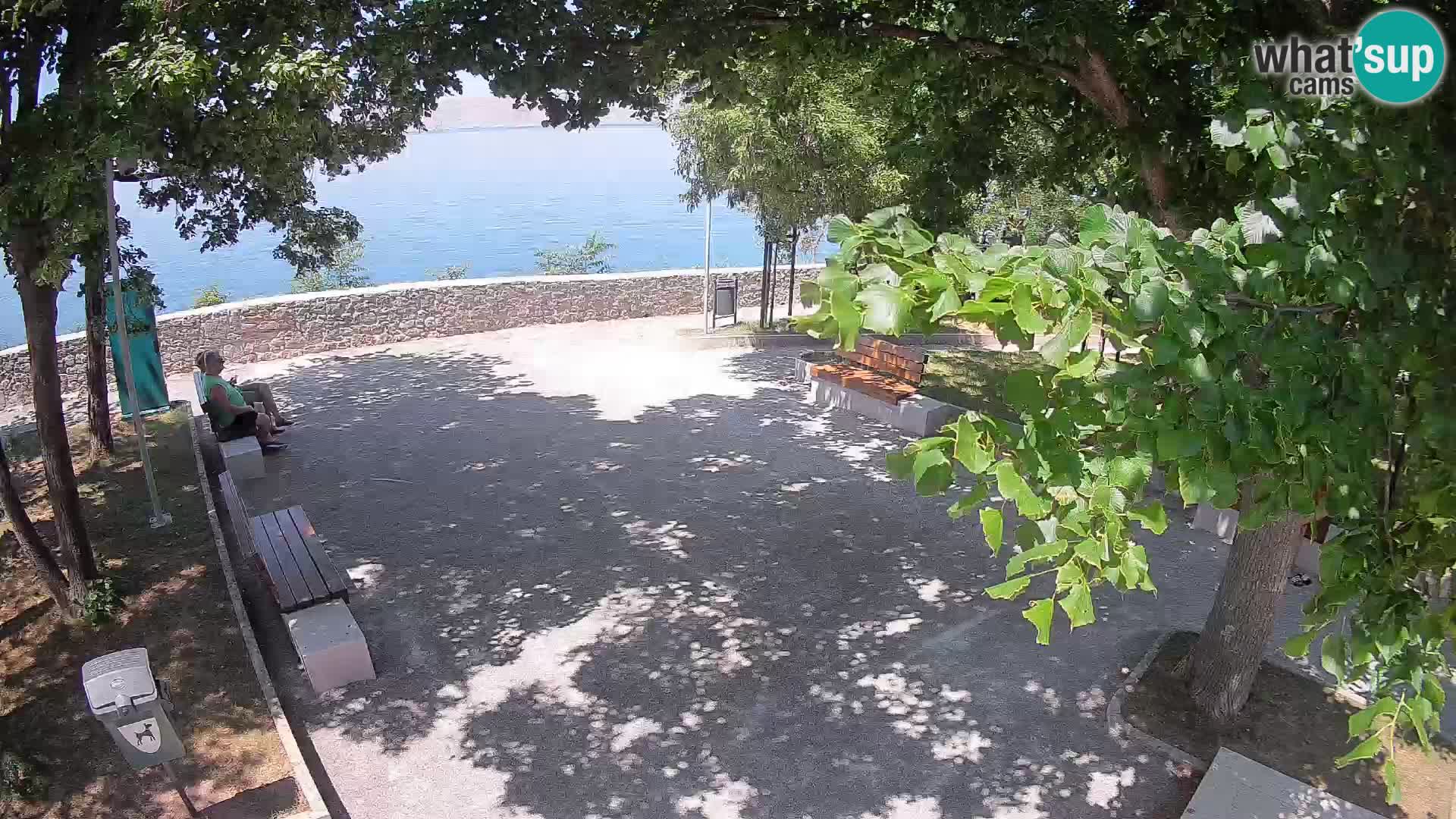 Senj Live Webcam – Schriftstellerpark und Velebit-Kanal