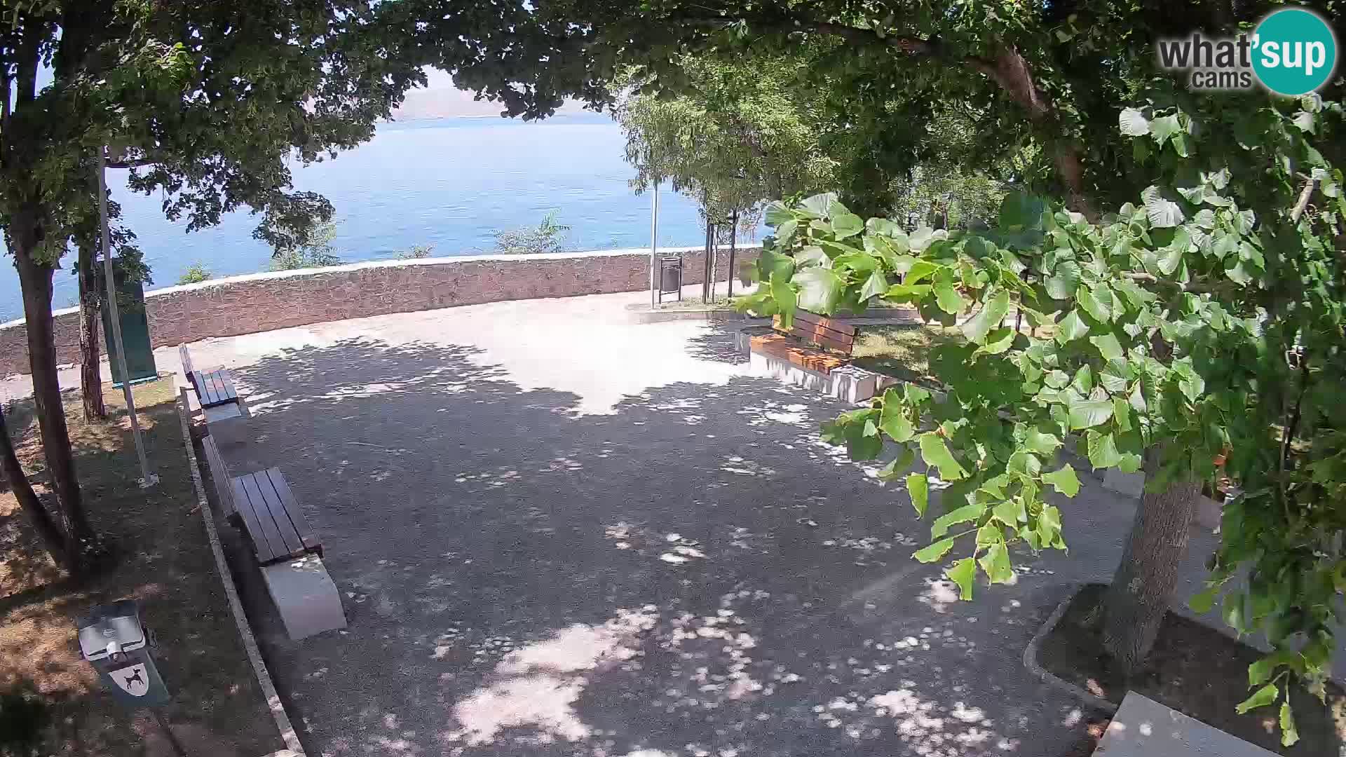 Senj Live Cam – Writers’ Park and the Velebit Channel