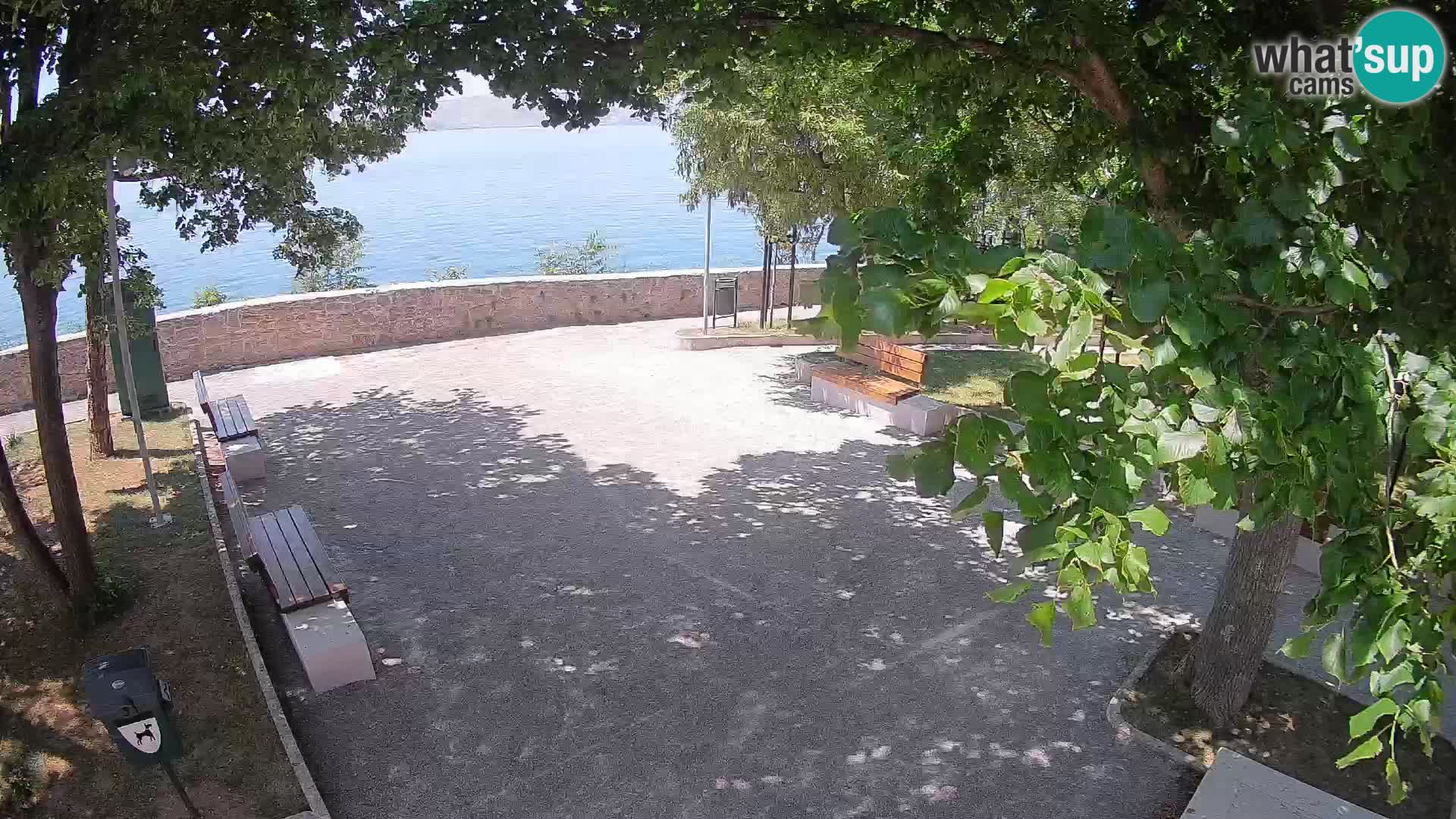 Senj Live Cam – Writers’ Park and the Velebit Channel