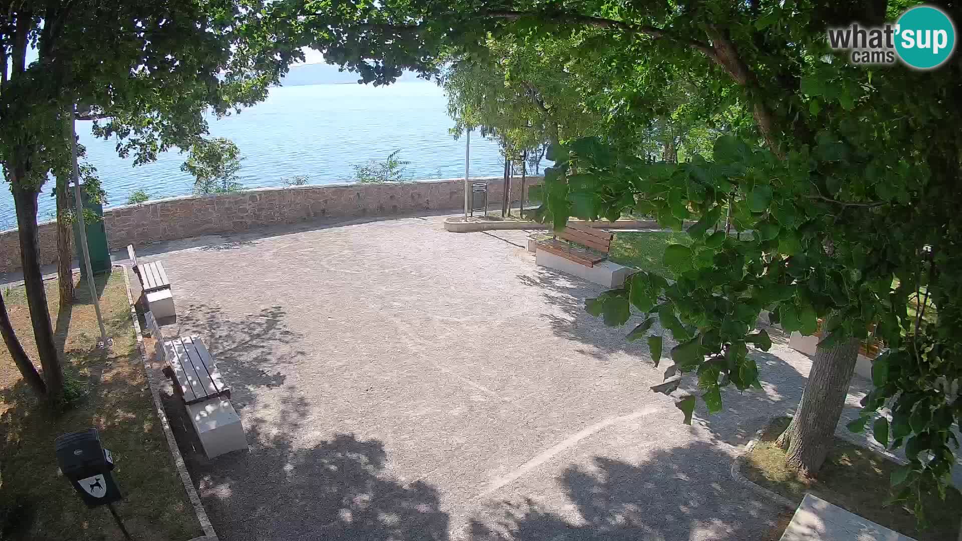 Senj Live Cam – Writers’ Park and the Velebit Channel