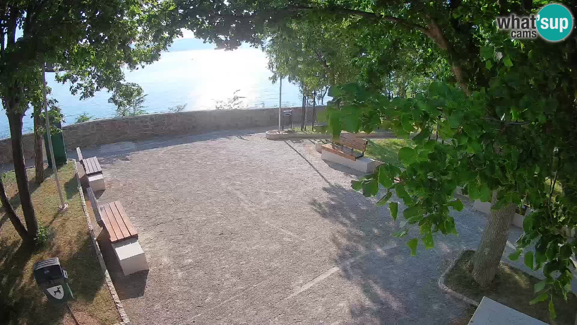 Senj Live Cam – Writers’ Park and the Velebit Channel