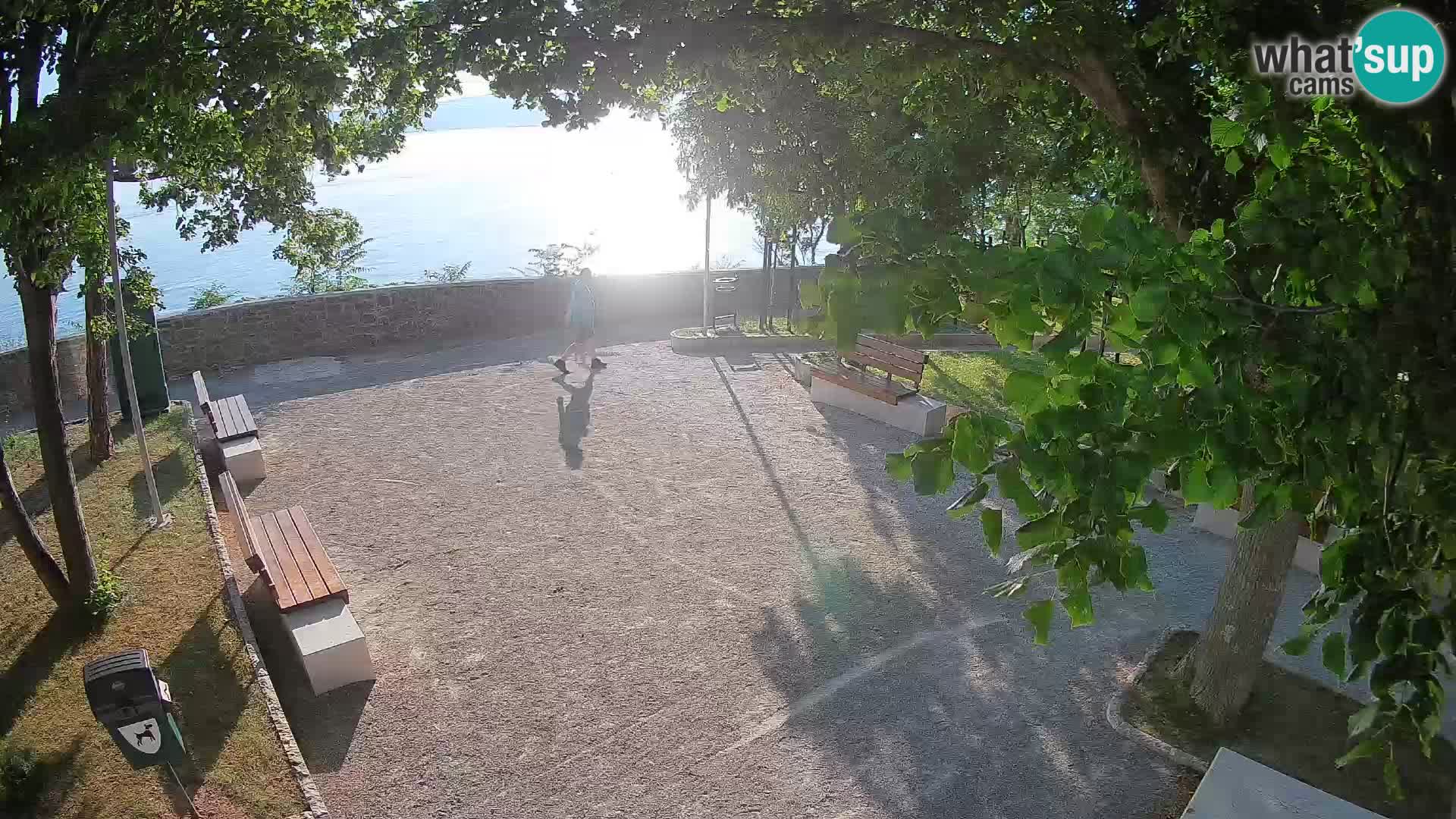 Senj Live Cam – Writers’ Park and the Velebit Channel