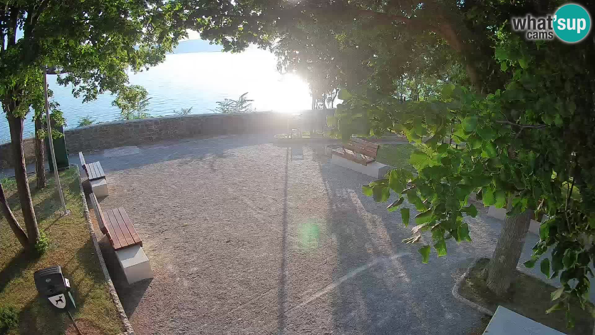 Senj Live Cam – Writers’ Park and the Velebit Channel
