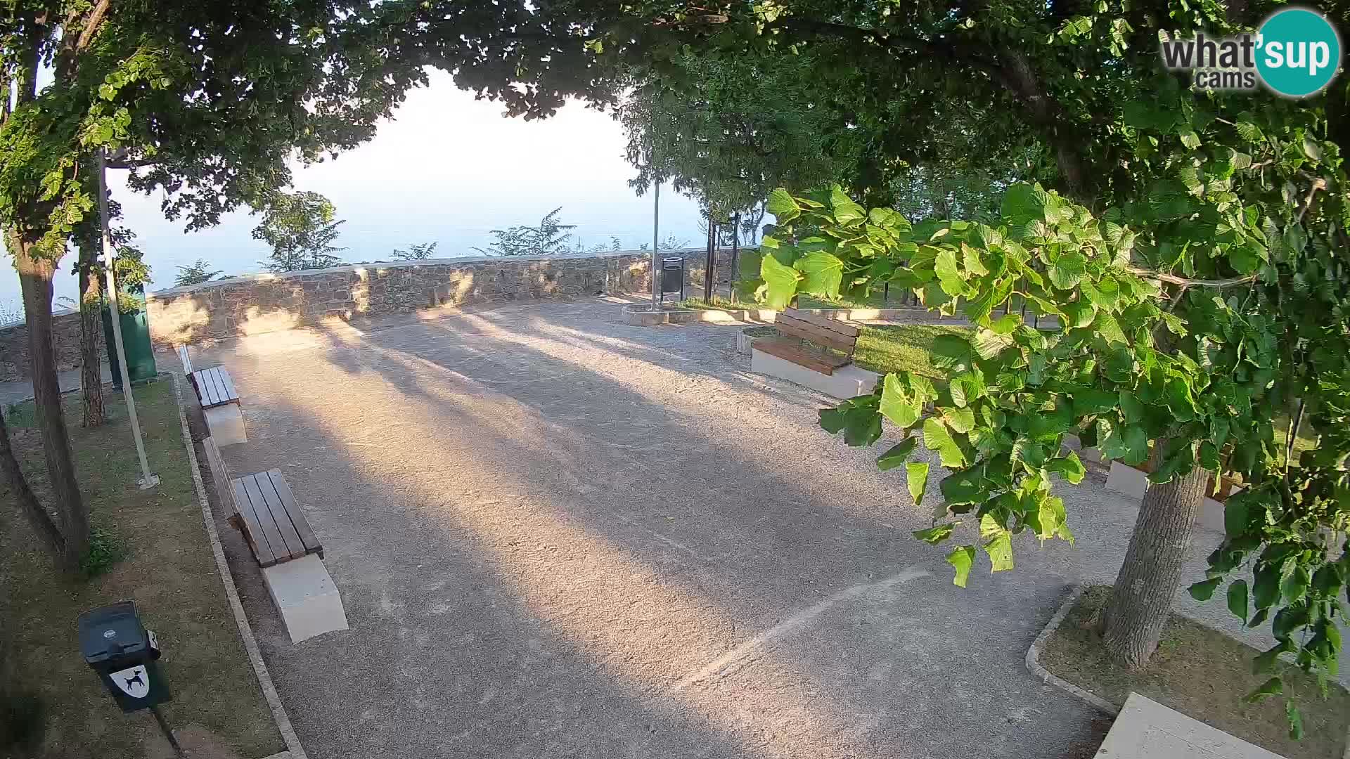 Senj Live Cam – Writers’ Park and the Velebit Channel