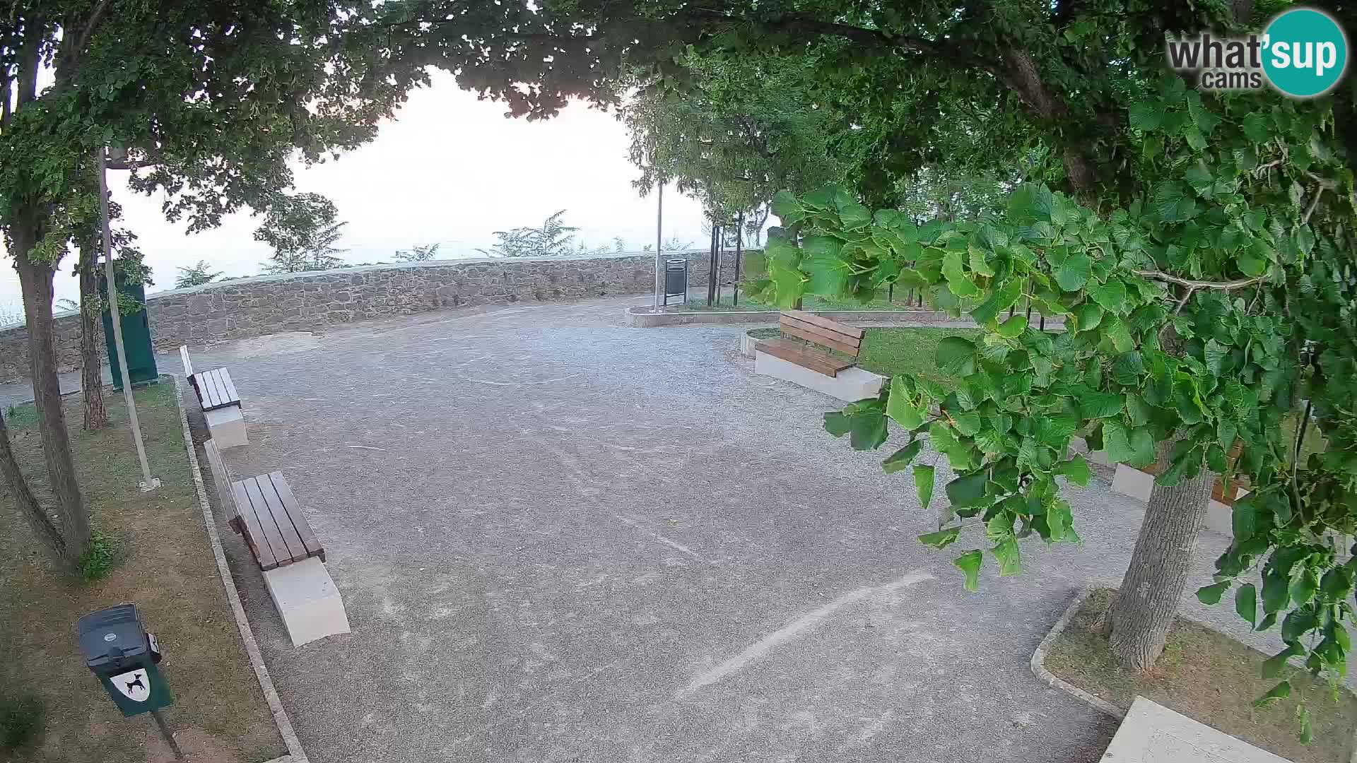 Senj Live Cam – Writers’ Park and the Velebit Channel