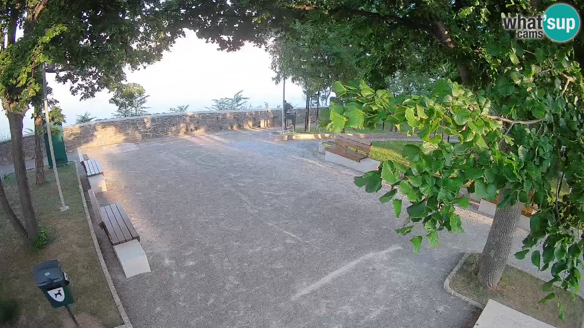 Senj Live Cam – Writers’ Park and the Velebit Channel