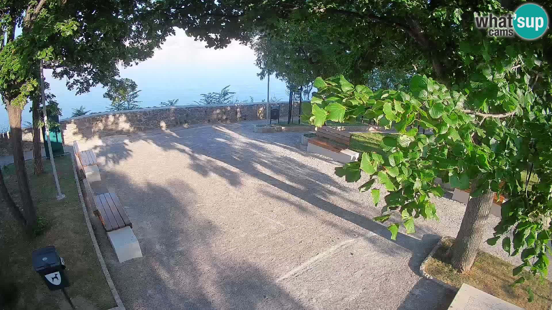 Senj Live Cam – Writers’ Park and the Velebit Channel