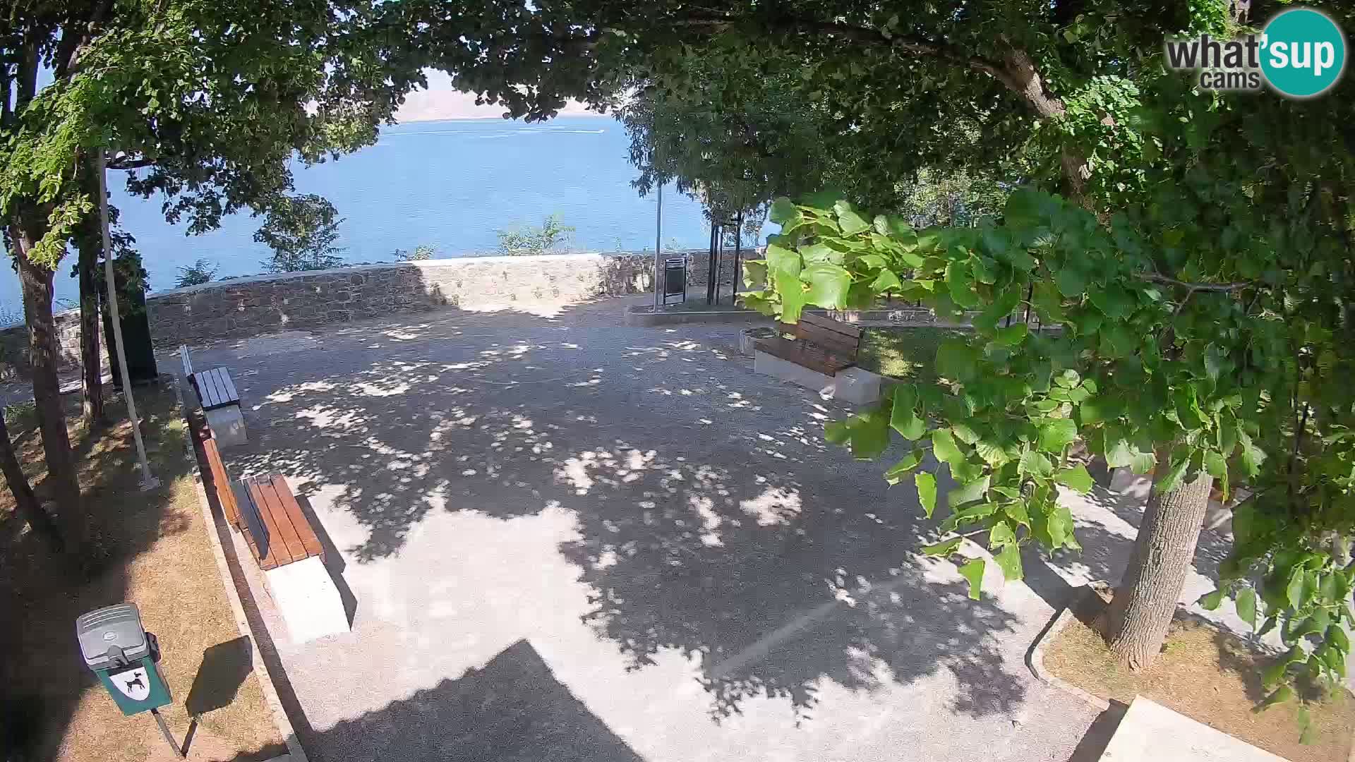 Senj Live Cam – Writers’ Park and the Velebit Channel