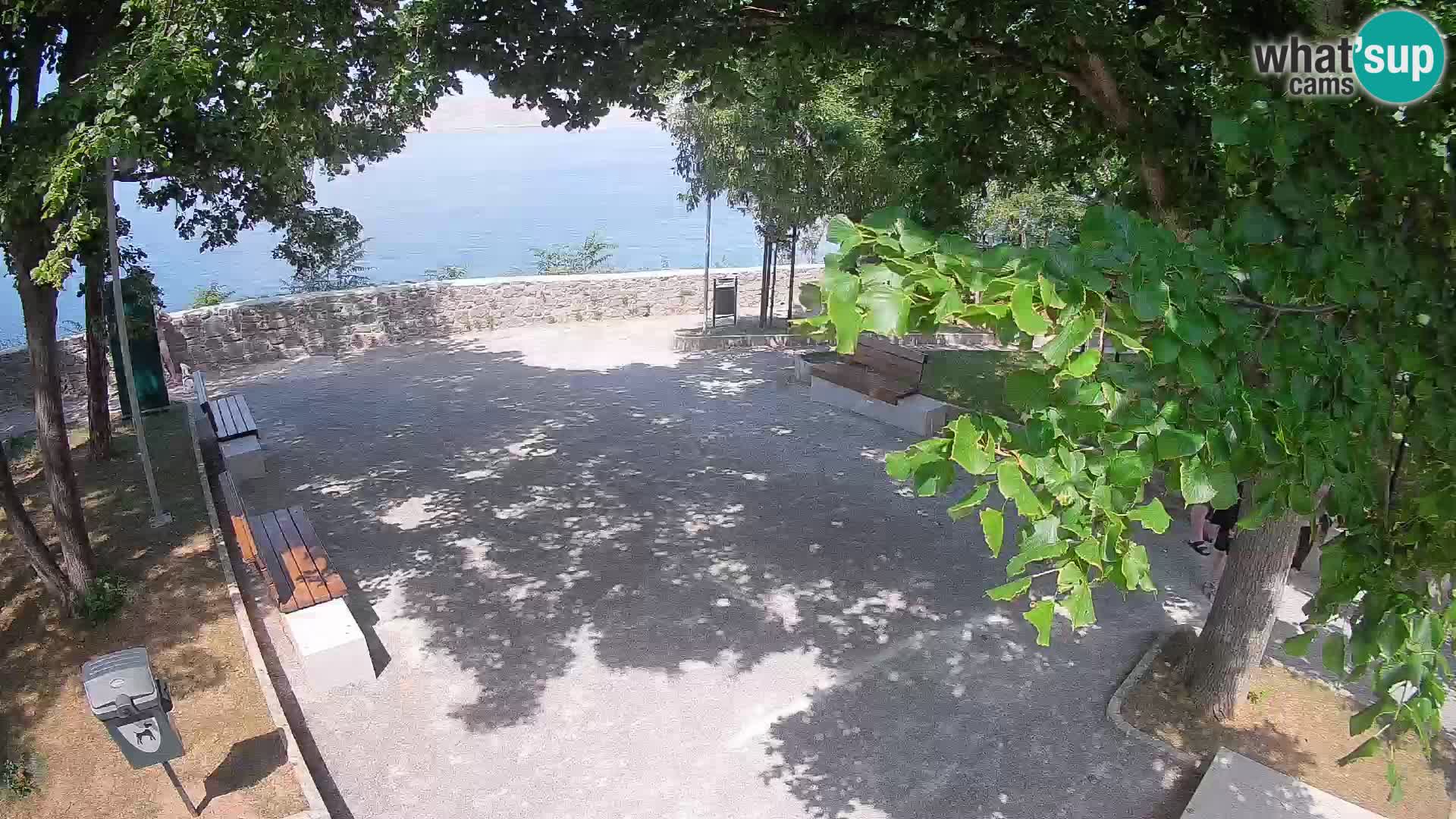 Senj Live Cam – Writers’ Park and the Velebit Channel