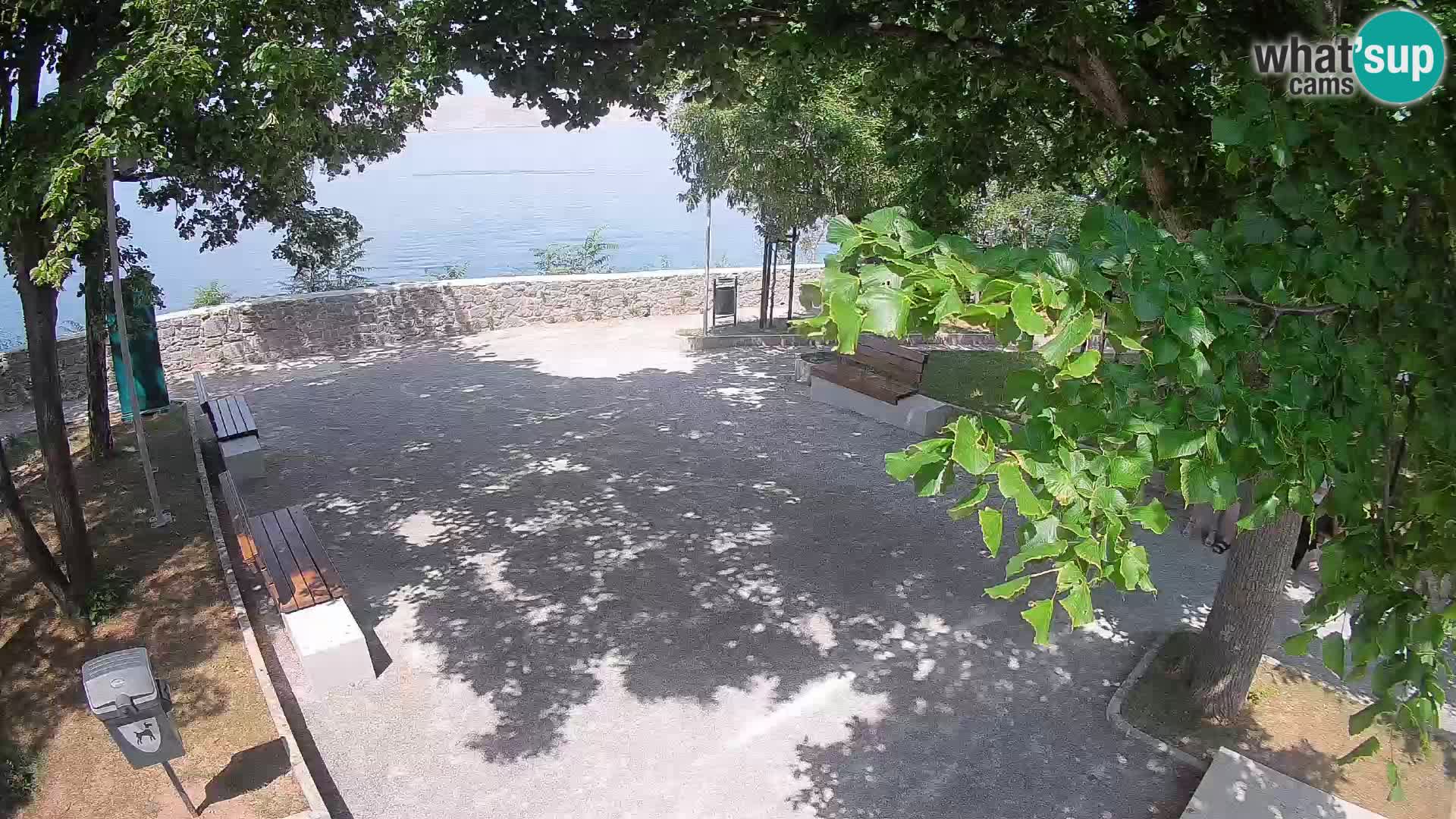 Senj Live Cam – Writers’ Park and the Velebit Channel