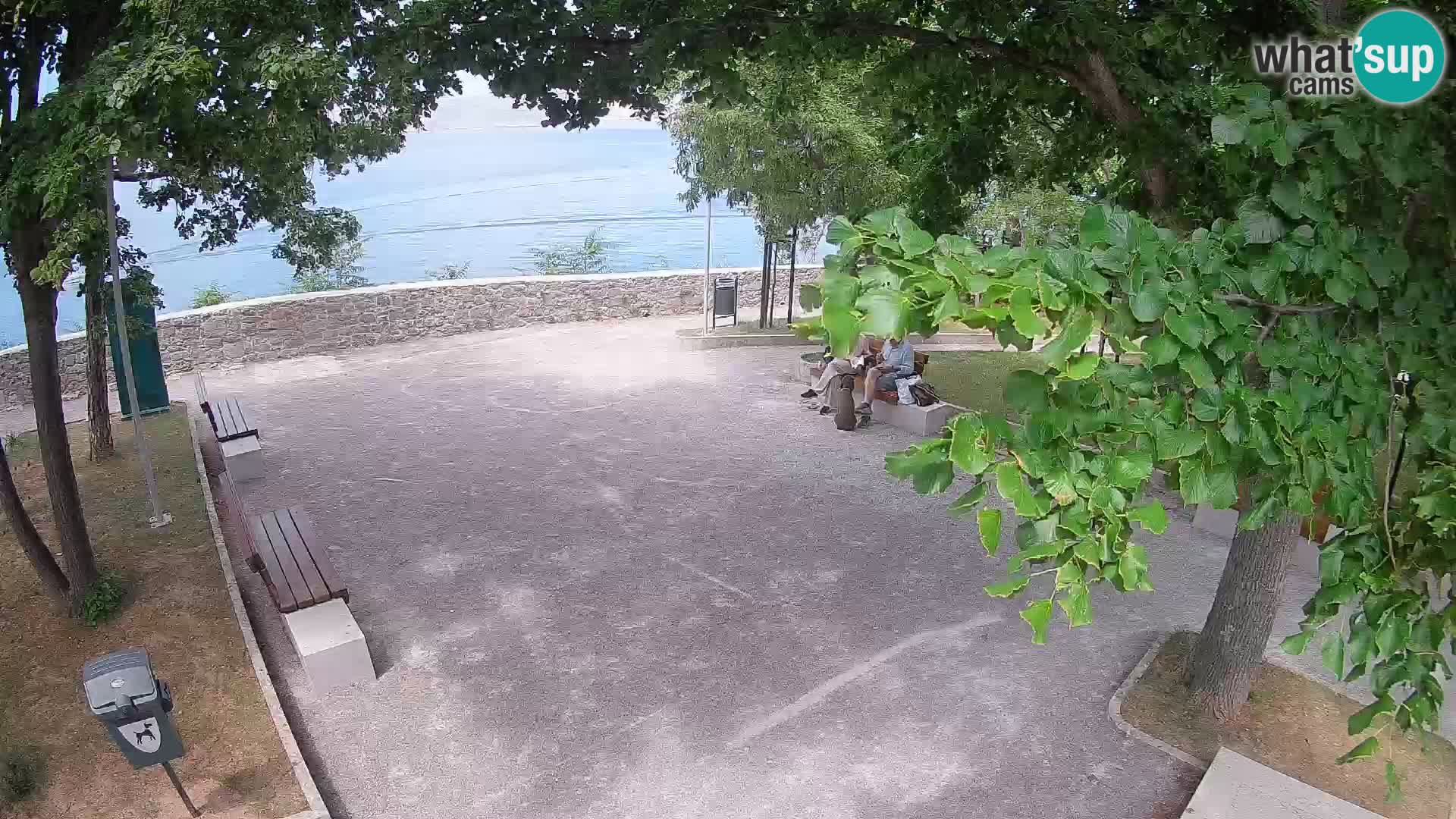 Senj Live Cam – Writers’ Park and the Velebit Channel
