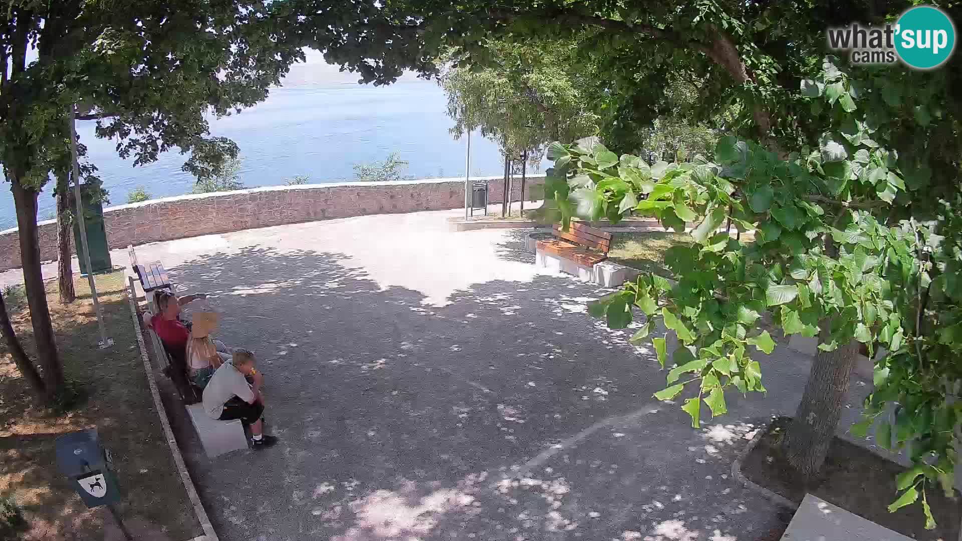 Senj Live Cam – Writers’ Park and the Velebit Channel
