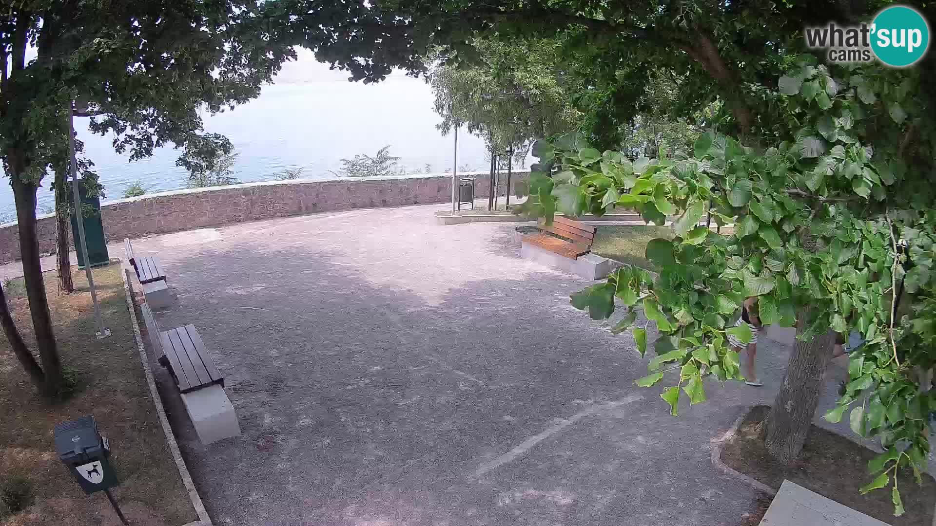 Senj Live Cam – Writers’ Park and the Velebit Channel