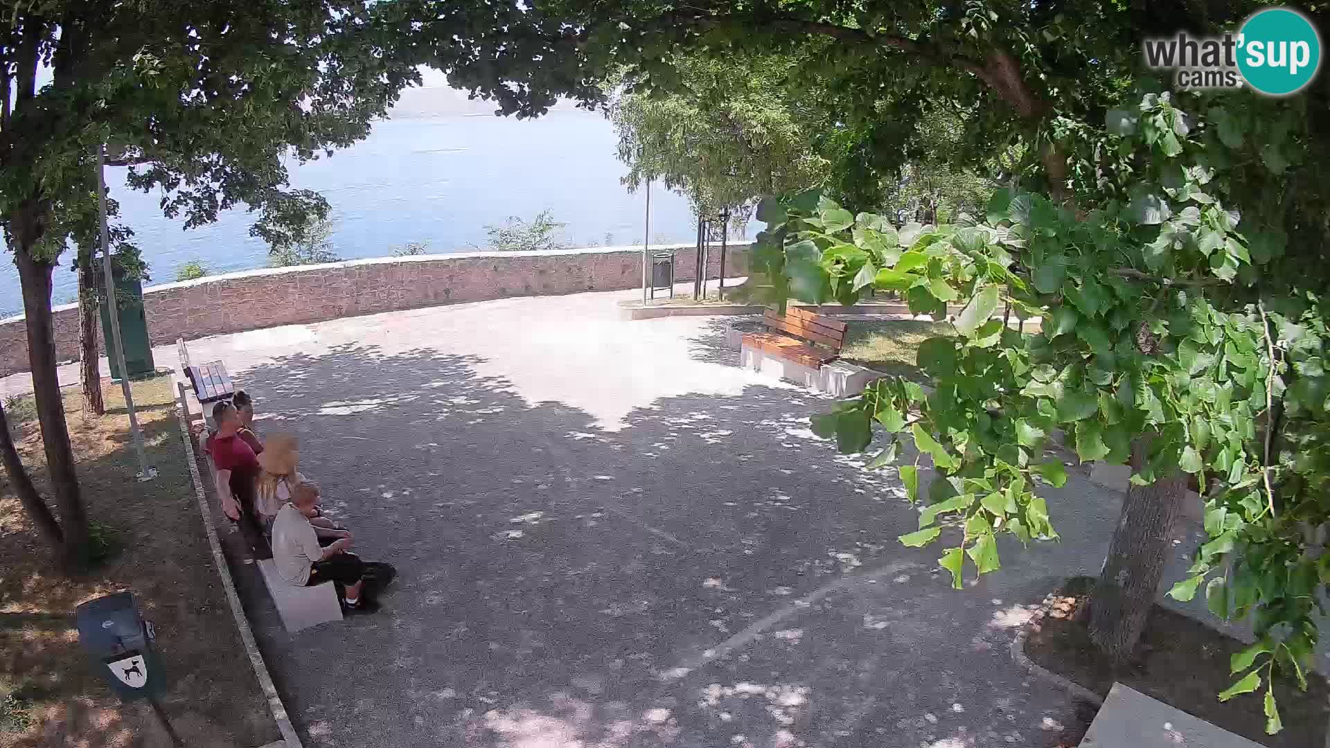 Senj Live Webcam – Schriftstellerpark und Velebit-Kanal