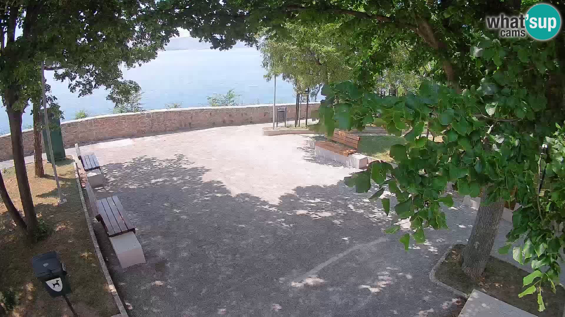 Senj Live Cam – Writers’ Park and the Velebit Channel
