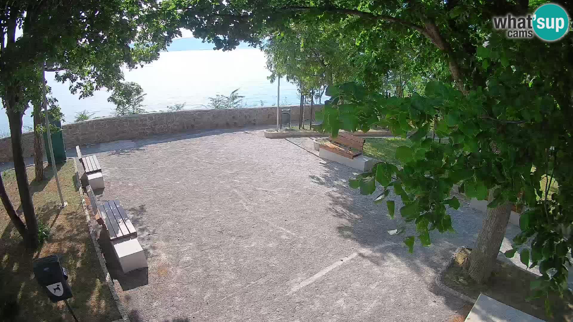 Senj Live Cam – Writers’ Park and the Velebit Channel