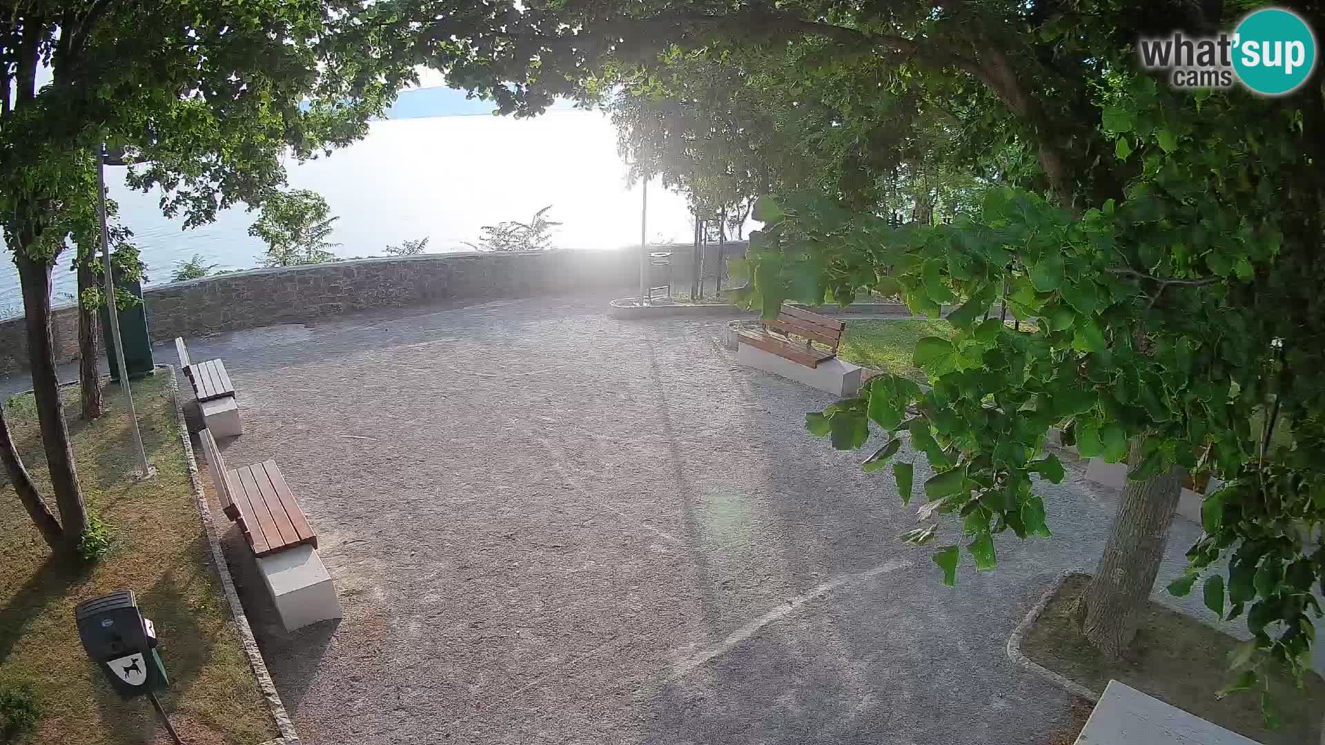 Senj Live Cam – Writers’ Park and the Velebit Channel