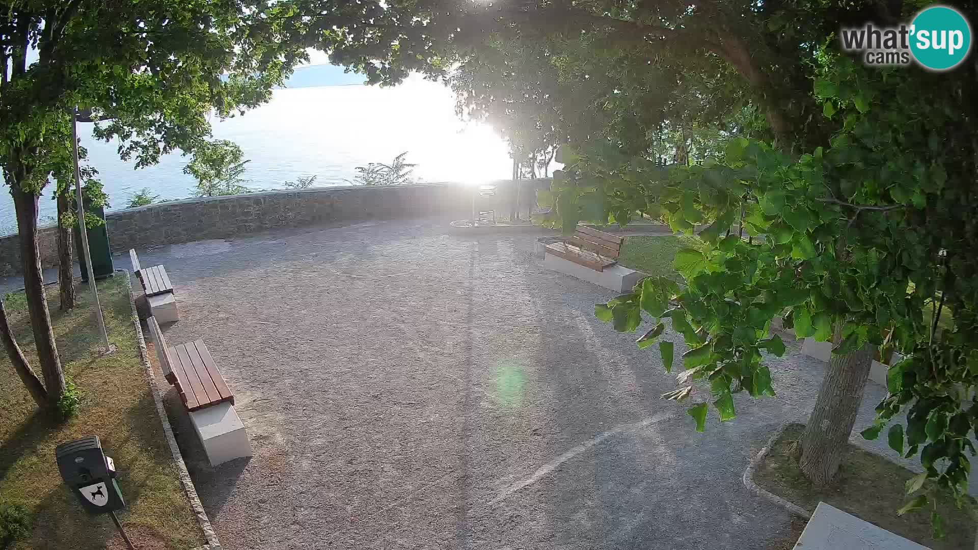 Senj Live Cam – Writers’ Park and the Velebit Channel