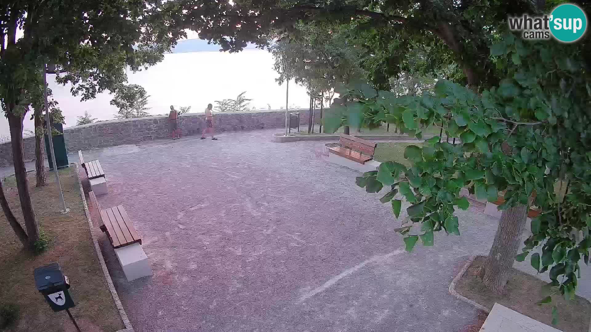 Senj Live Cam – Writers’ Park and the Velebit Channel