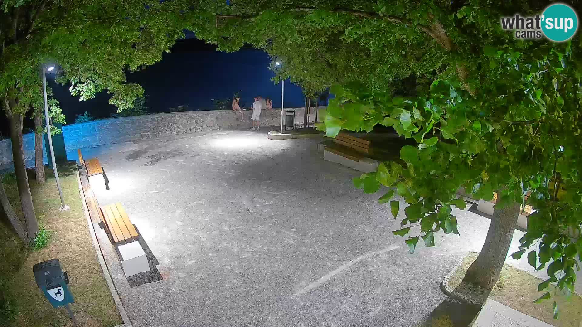 Senj Live Webcam – Schriftstellerpark und Velebit-Kanal