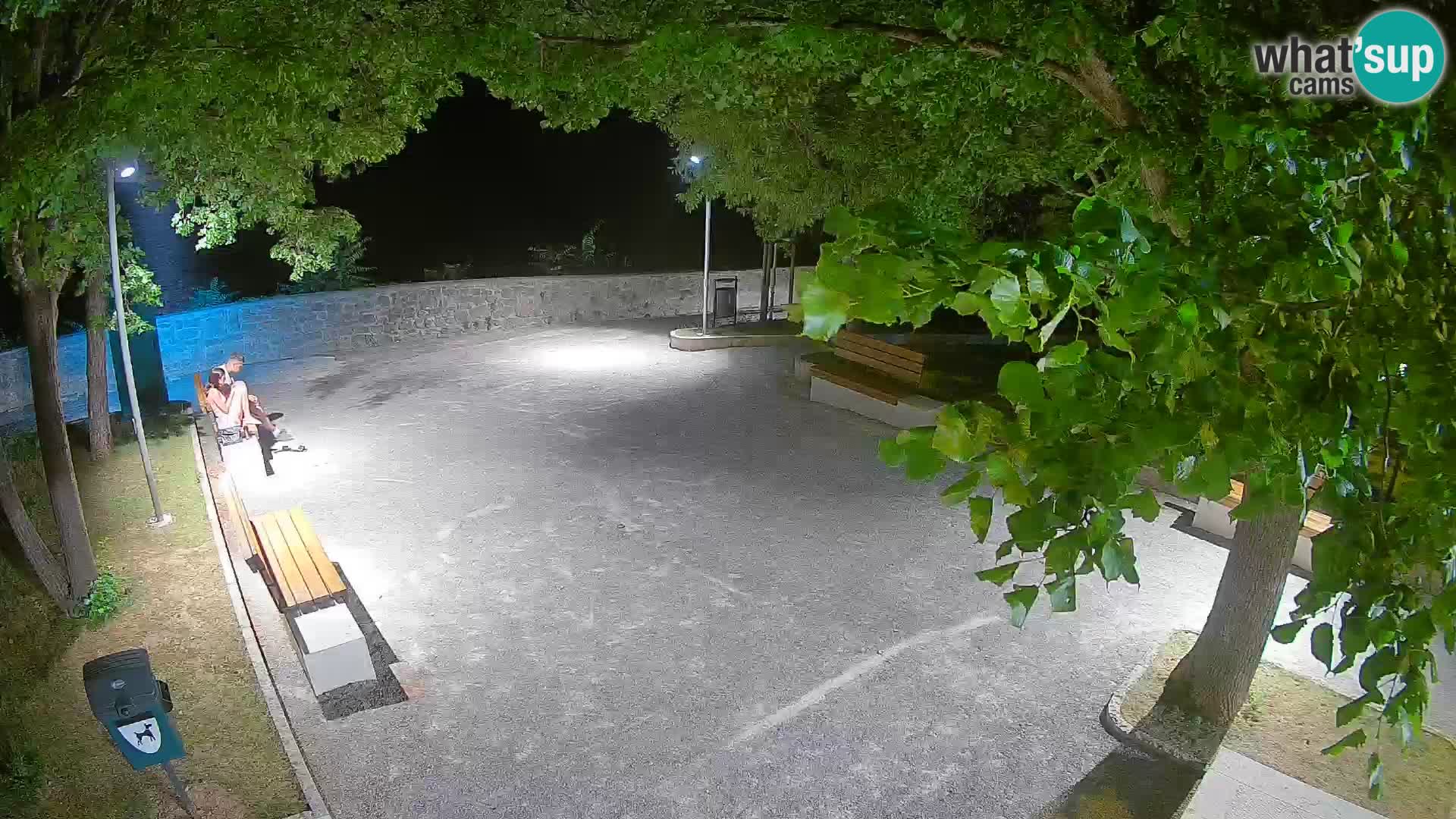 Senj Live Cam – Writers’ Park and the Velebit Channel