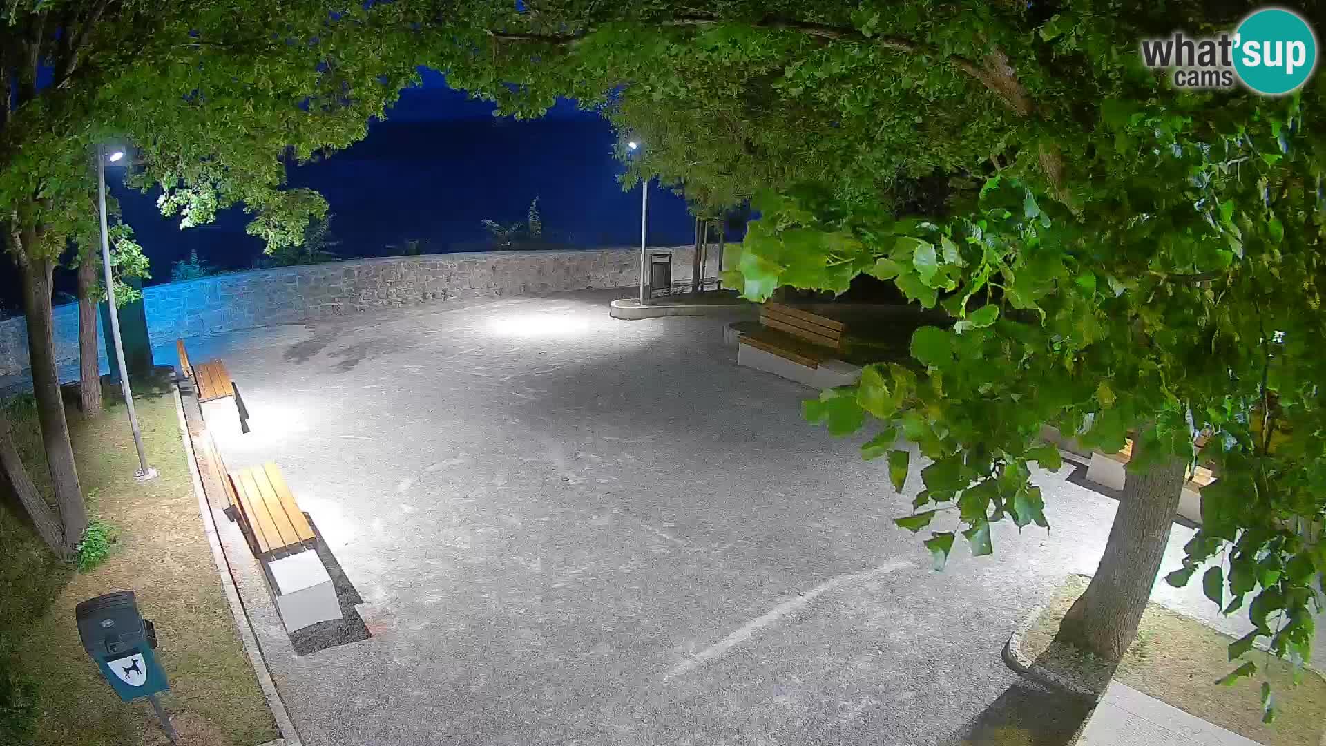 Senj Live Webcam – Schriftstellerpark und Velebit-Kanal