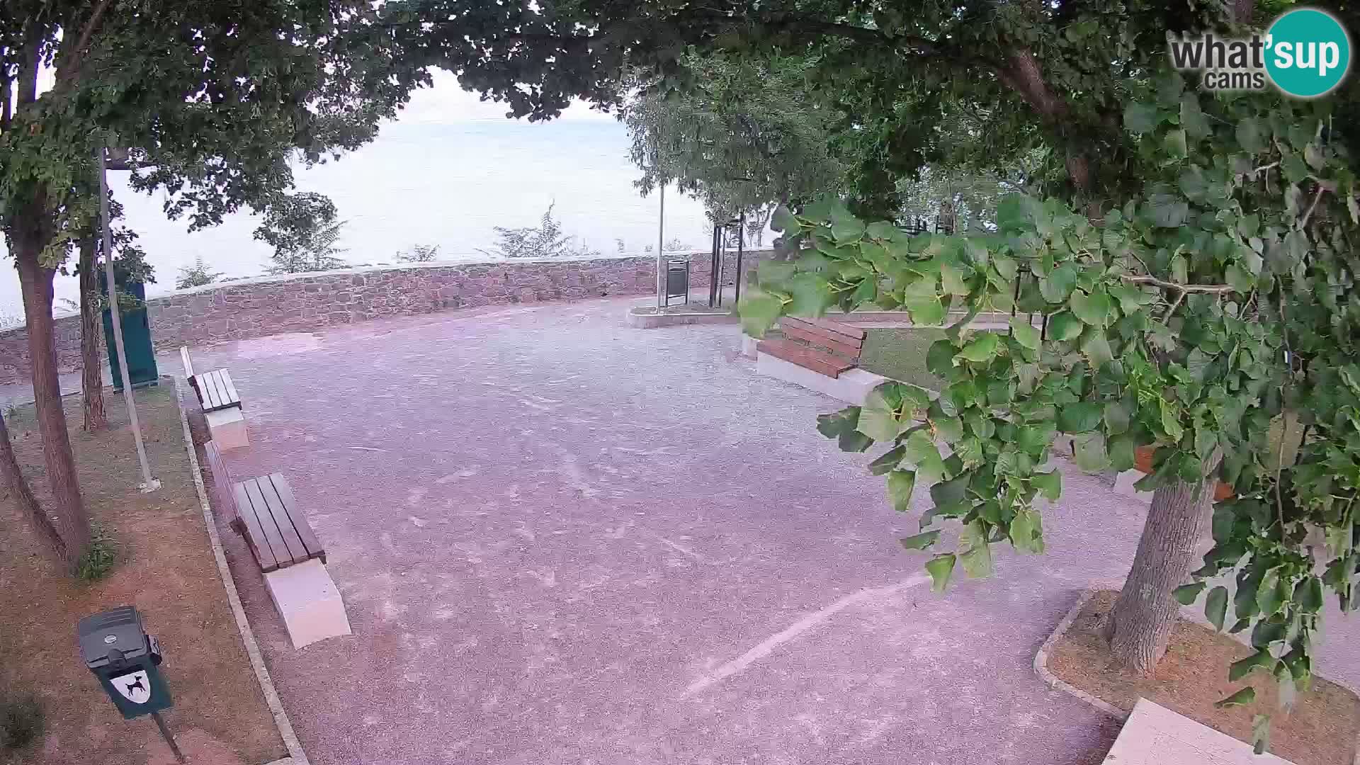 Senj Live Cam – Writers’ Park and the Velebit Channel