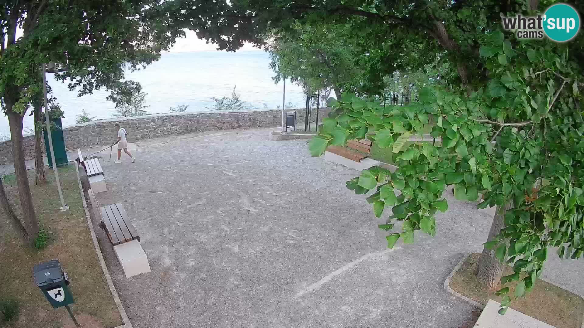 Senj Live Cam – Writers’ Park and the Velebit Channel