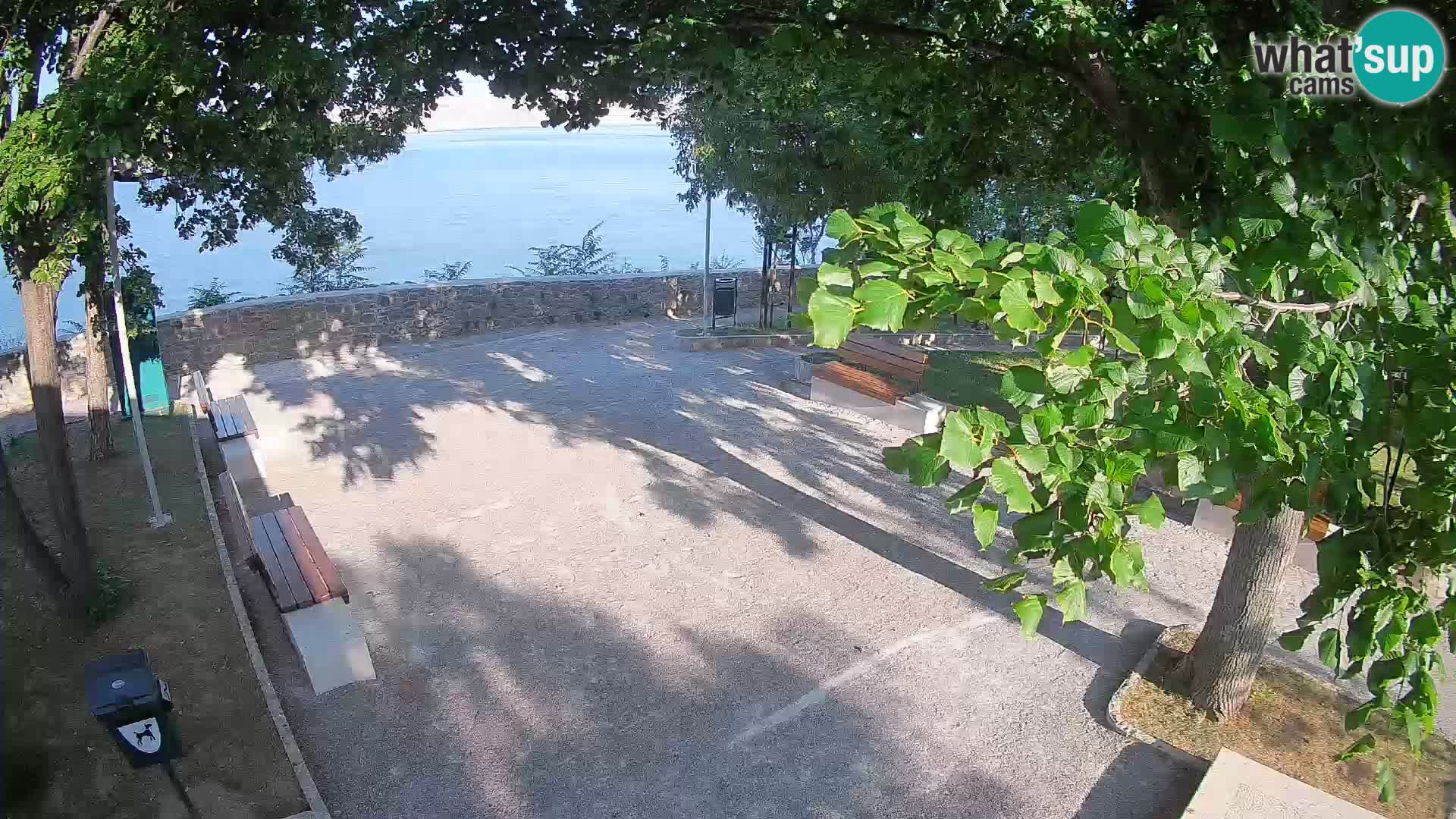 Senj Live Cam – Writers’ Park and the Velebit Channel