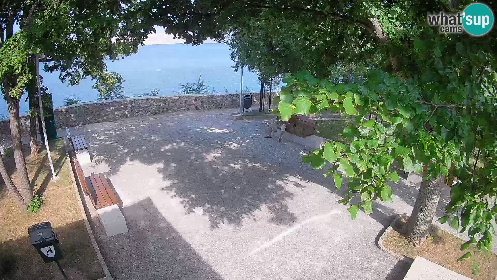 Senj Live Cam – Writers’ Park and the Velebit Channel