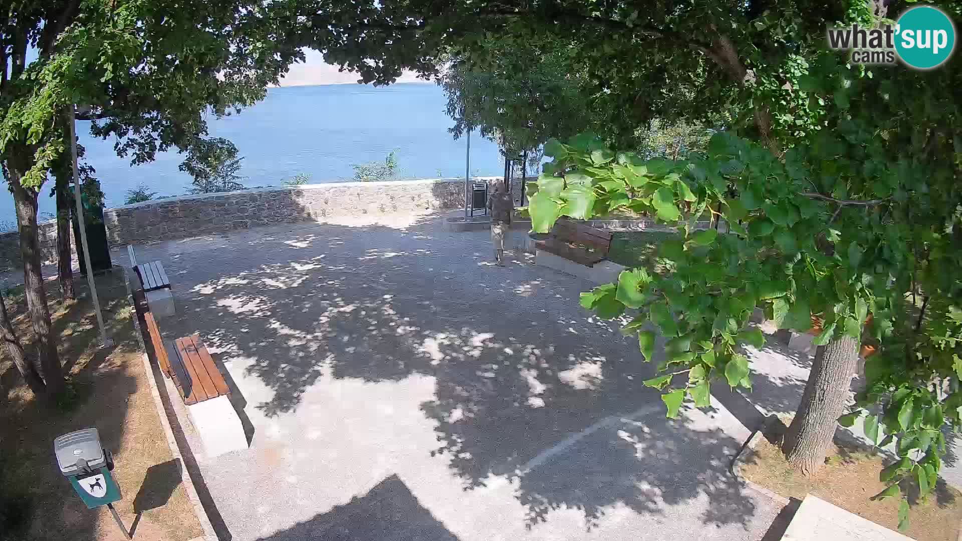 Senj Live Cam – Writers’ Park and the Velebit Channel