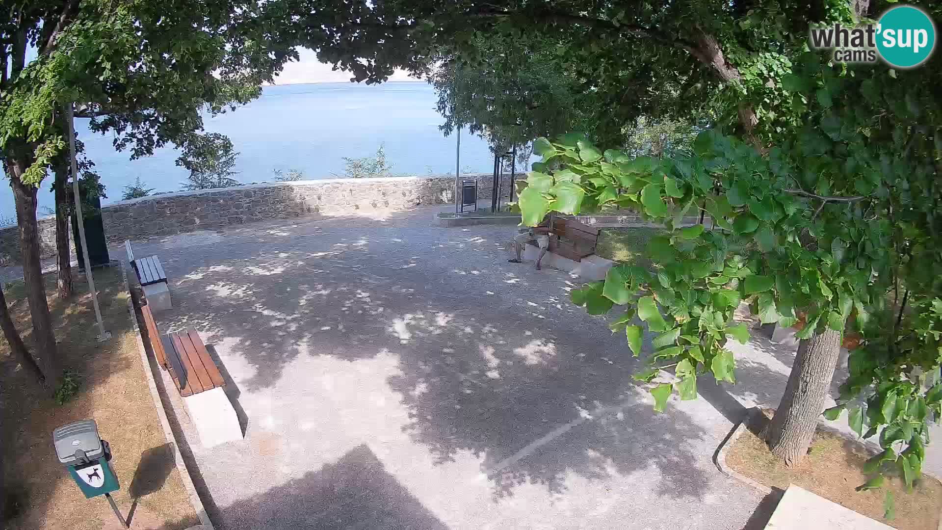 Senj Live Cam – Writers’ Park and the Velebit Channel