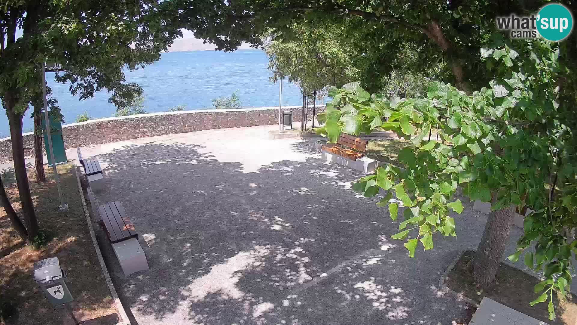 Senj Live Webcam – Schriftstellerpark und Velebit-Kanal