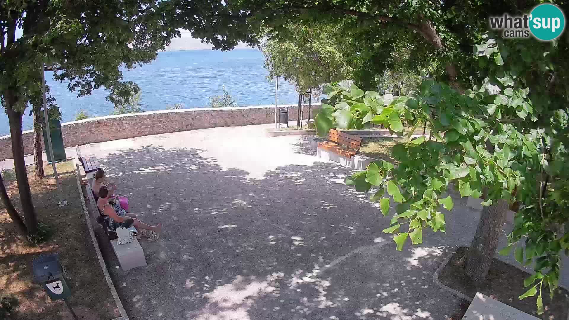 Senj Live Cam – Writers’ Park and the Velebit Channel