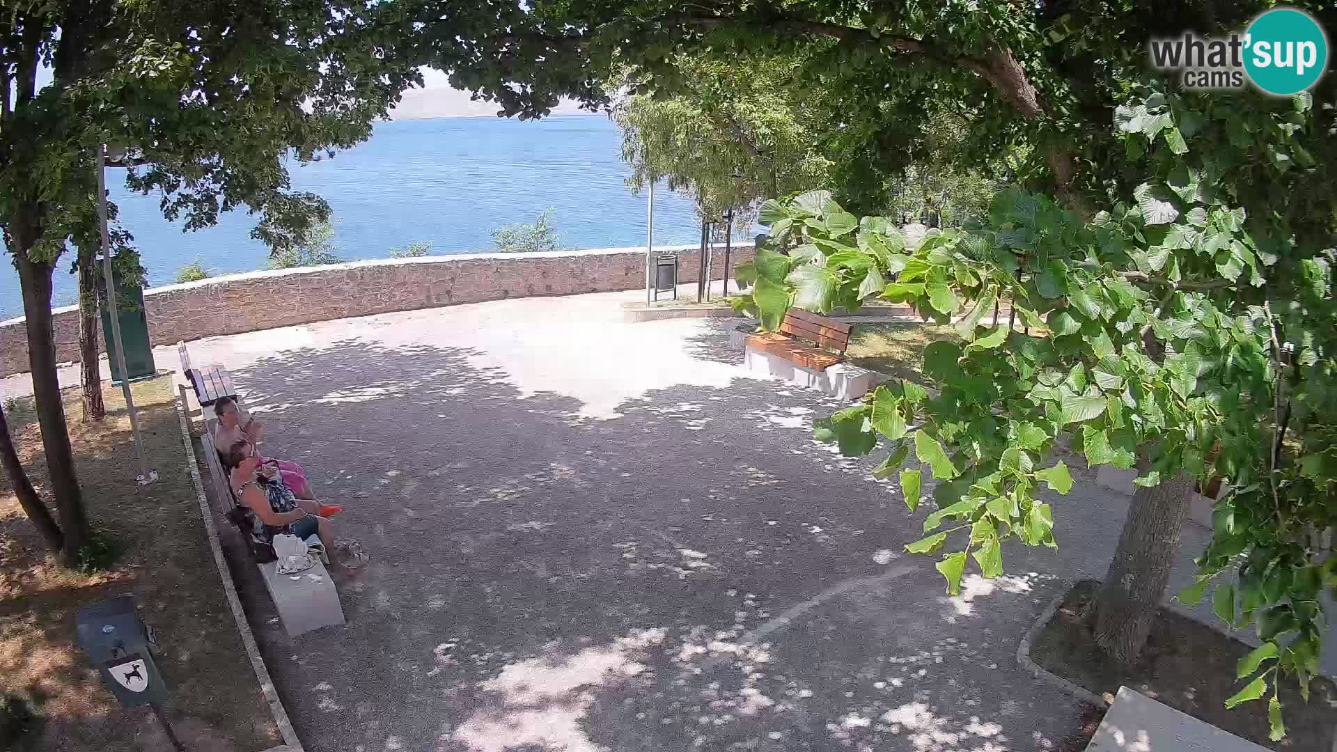 Senj Live Webcam – Schriftstellerpark und Velebit-Kanal