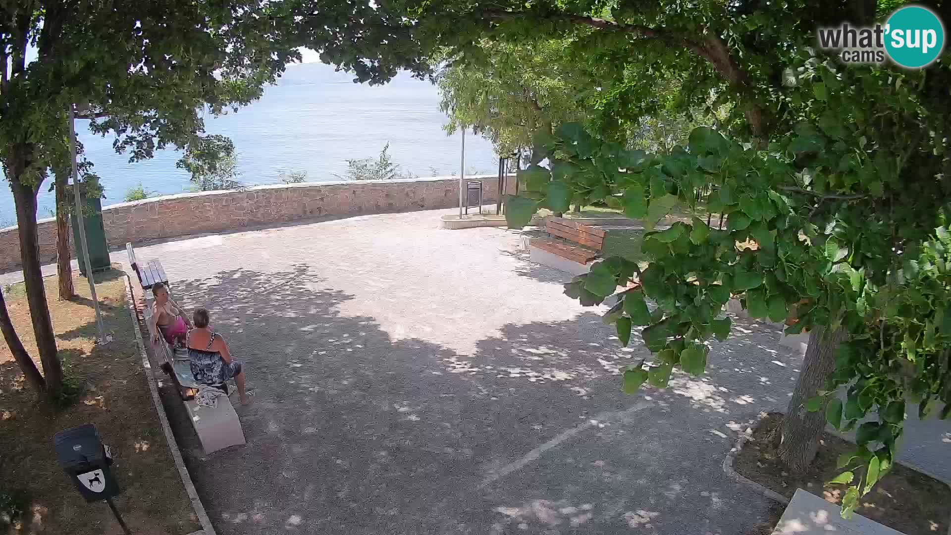 Senj Live Webcam – Schriftstellerpark und Velebit-Kanal