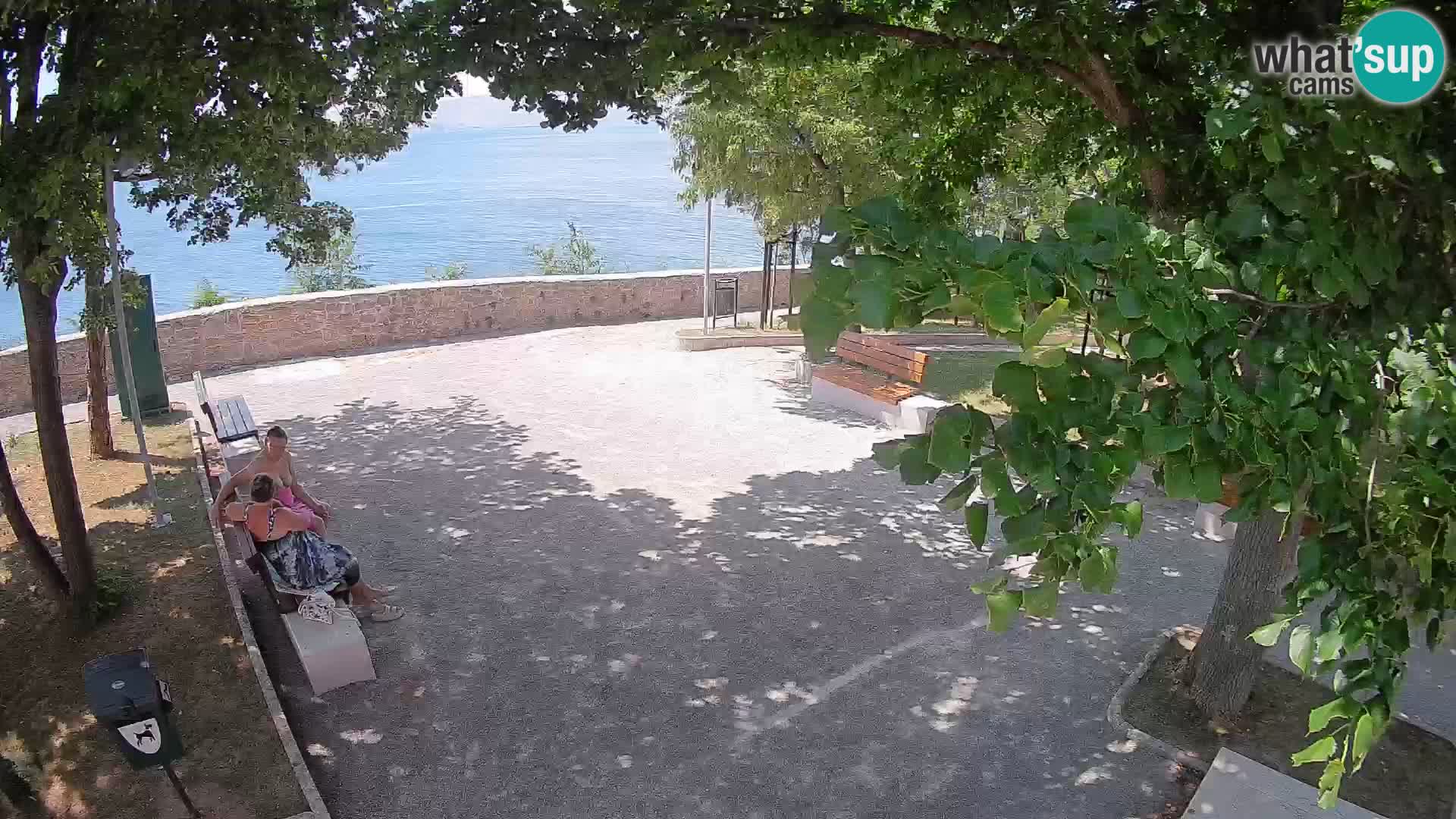 Senj Live Cam – Writers’ Park and the Velebit Channel