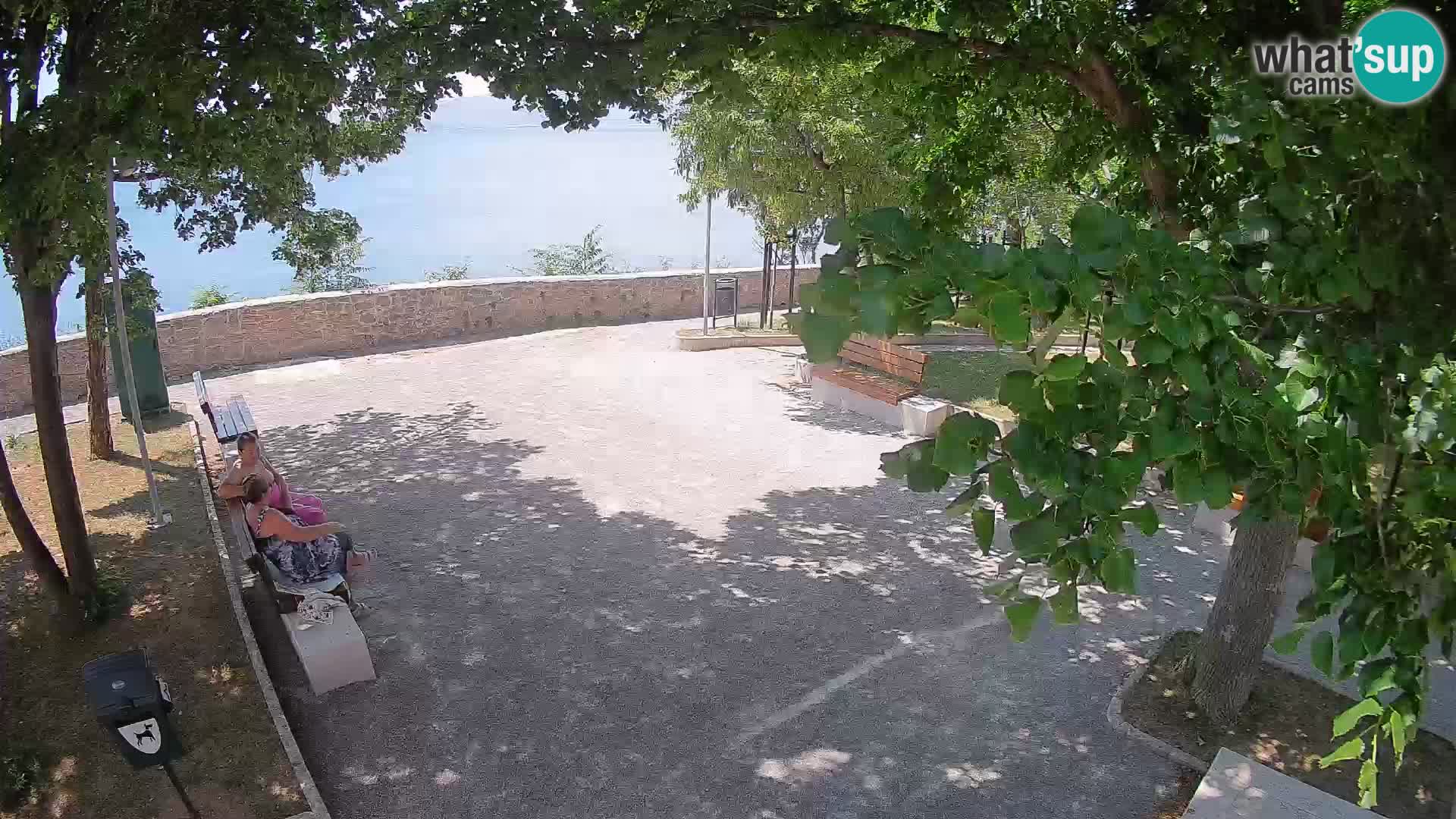Senj Live Webcam – Schriftstellerpark und Velebit-Kanal