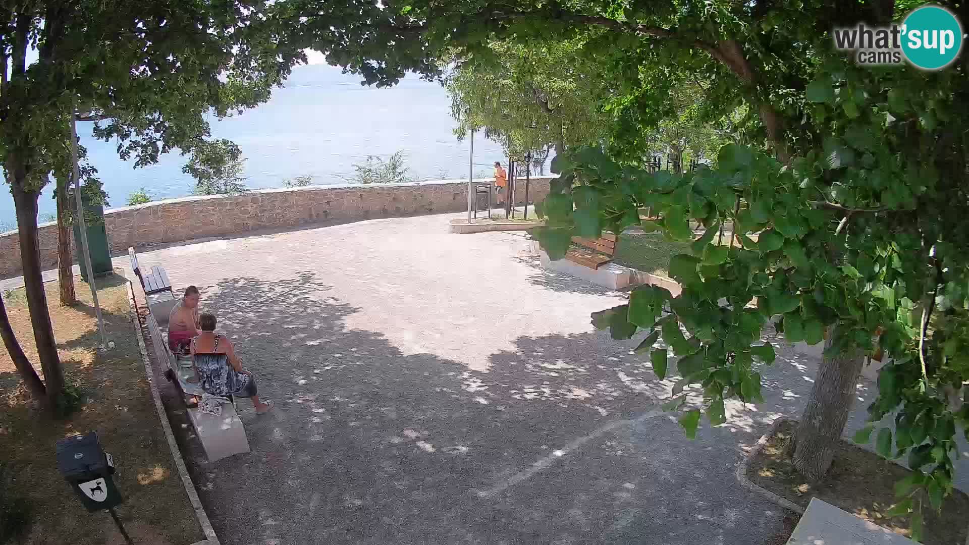 Senj Live Webcam – Schriftstellerpark und Velebit-Kanal