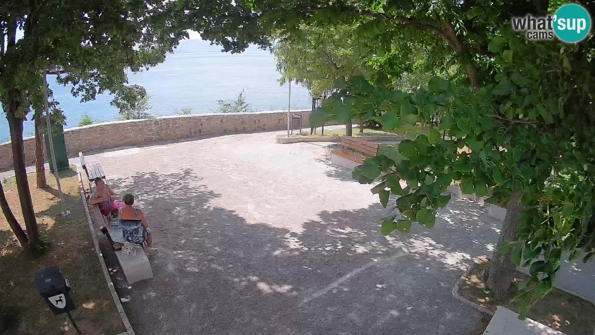 Senj Live Cam – Writers’ Park and the Velebit Channel