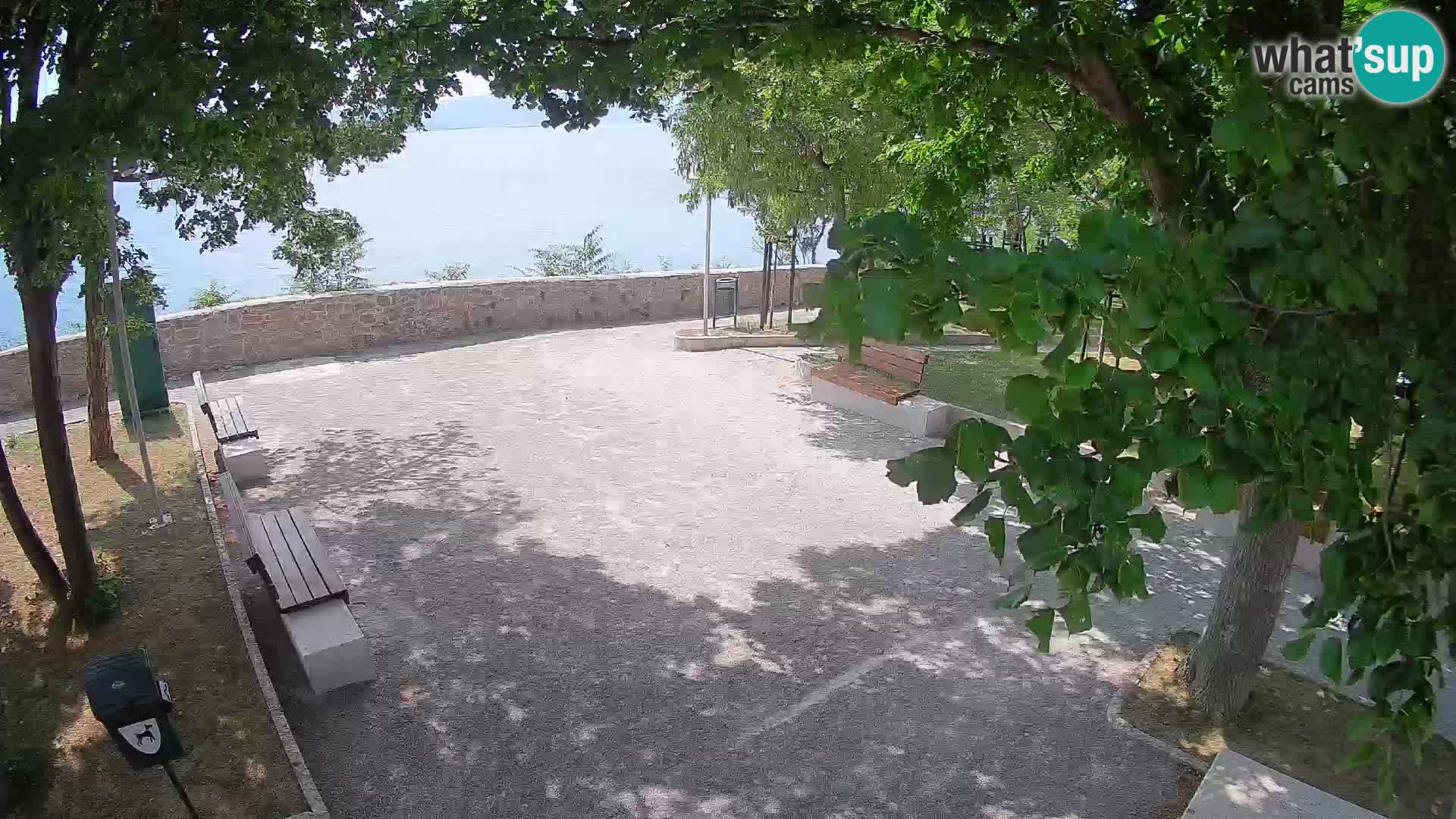 Senj Live Cam – Writers’ Park and the Velebit Channel